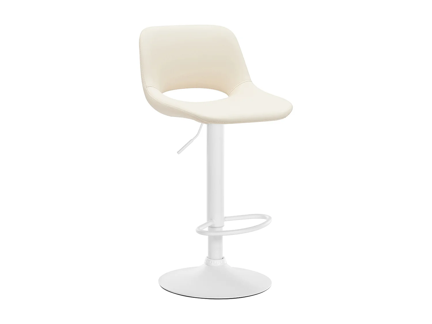 Tabouret de bar - Similicuir - Crème - Camden
