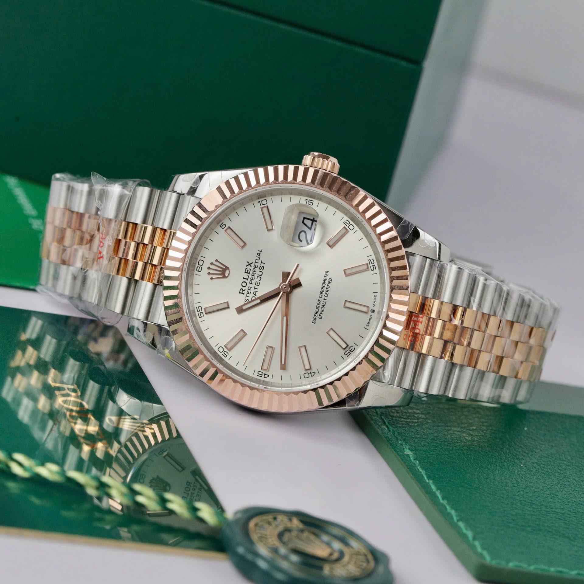 Rolex DateJust Replica Watch Gold Wrapped Jubilee Strap GM Factory 41mm - Top club