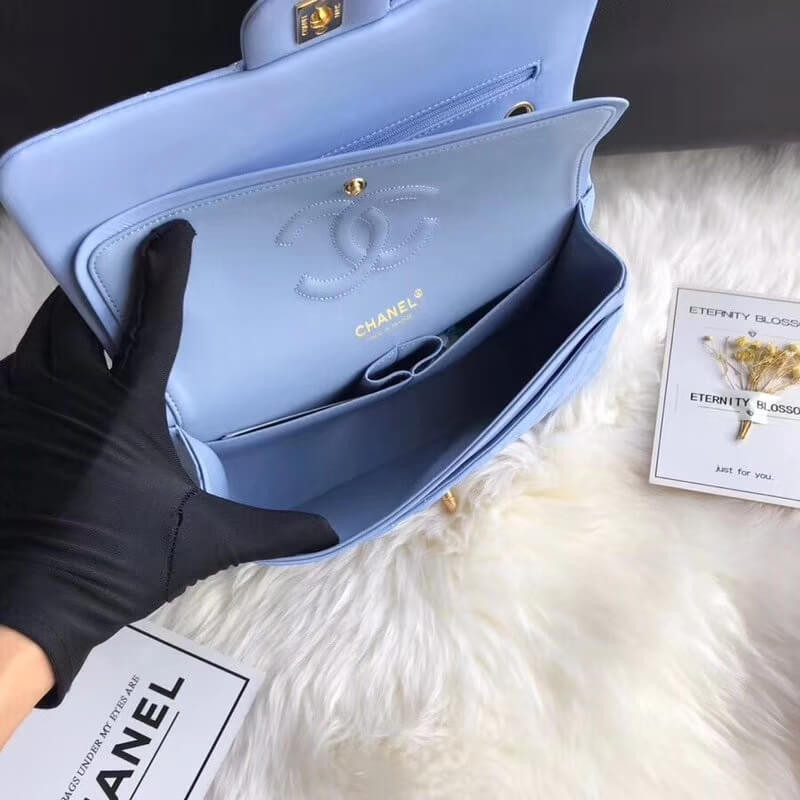 Replica Chanel 1112 Blue Medium Size 2.55 Lambskin Leather Flap Bag1:1High-quality replica