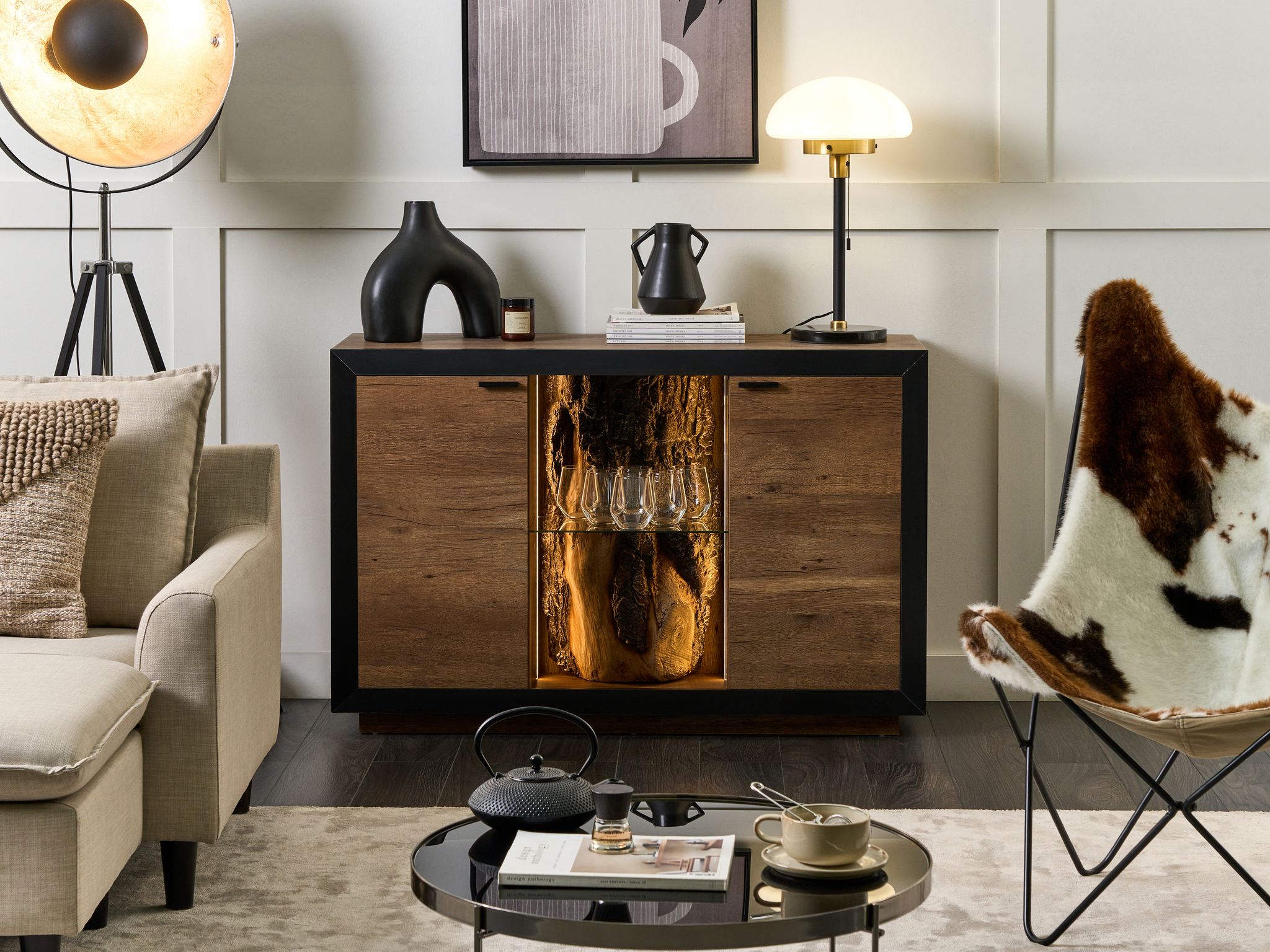 Cabinet MARANA Brown/ Black