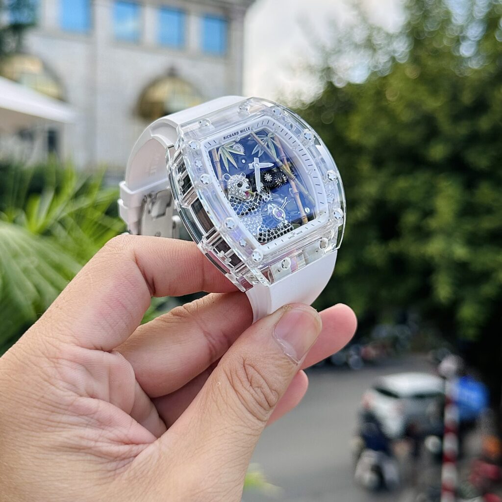 Richard Mille Replica Watch RM26-01 Tourbillon Sapphire Motifs Panda 43mm - Top club