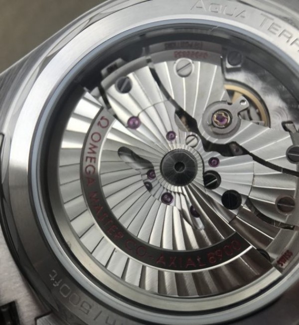 Replica Omega XF Aqua Terra Master White Textured Dial Orange Hands Leather A8900 - Top club