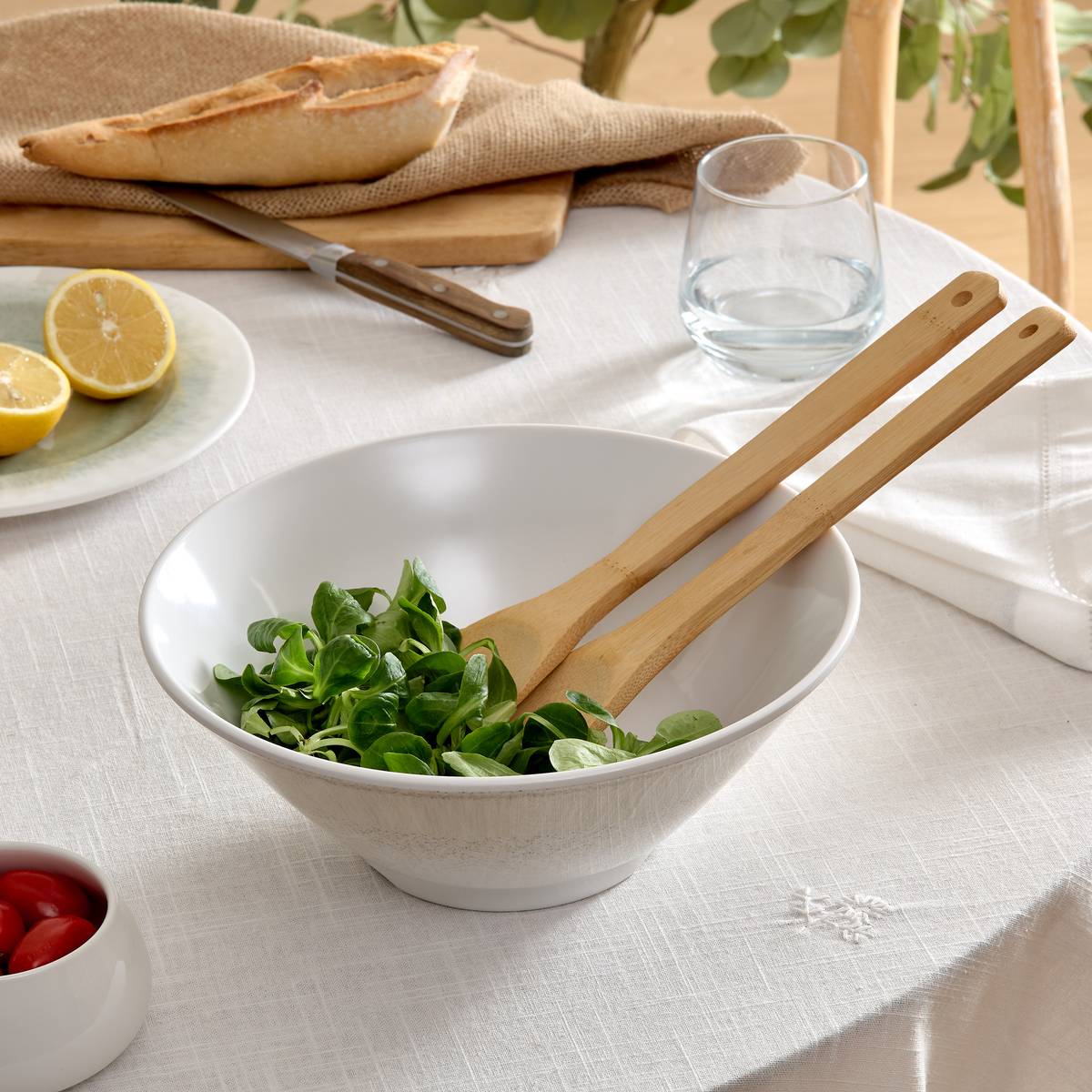 Salad bowl "Solene" D.25 cm, Beige