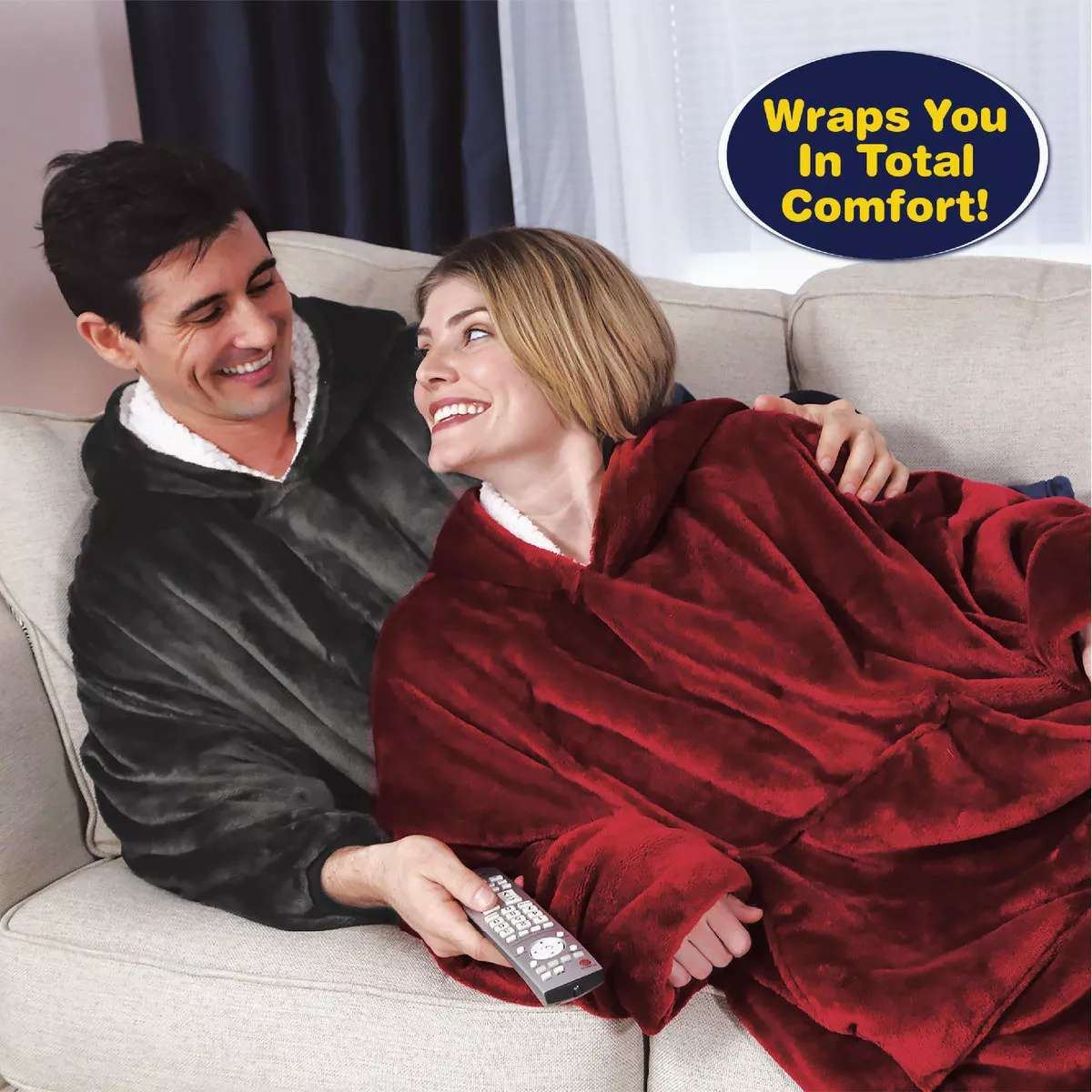 Huggle Fleece Blanket Hoodie