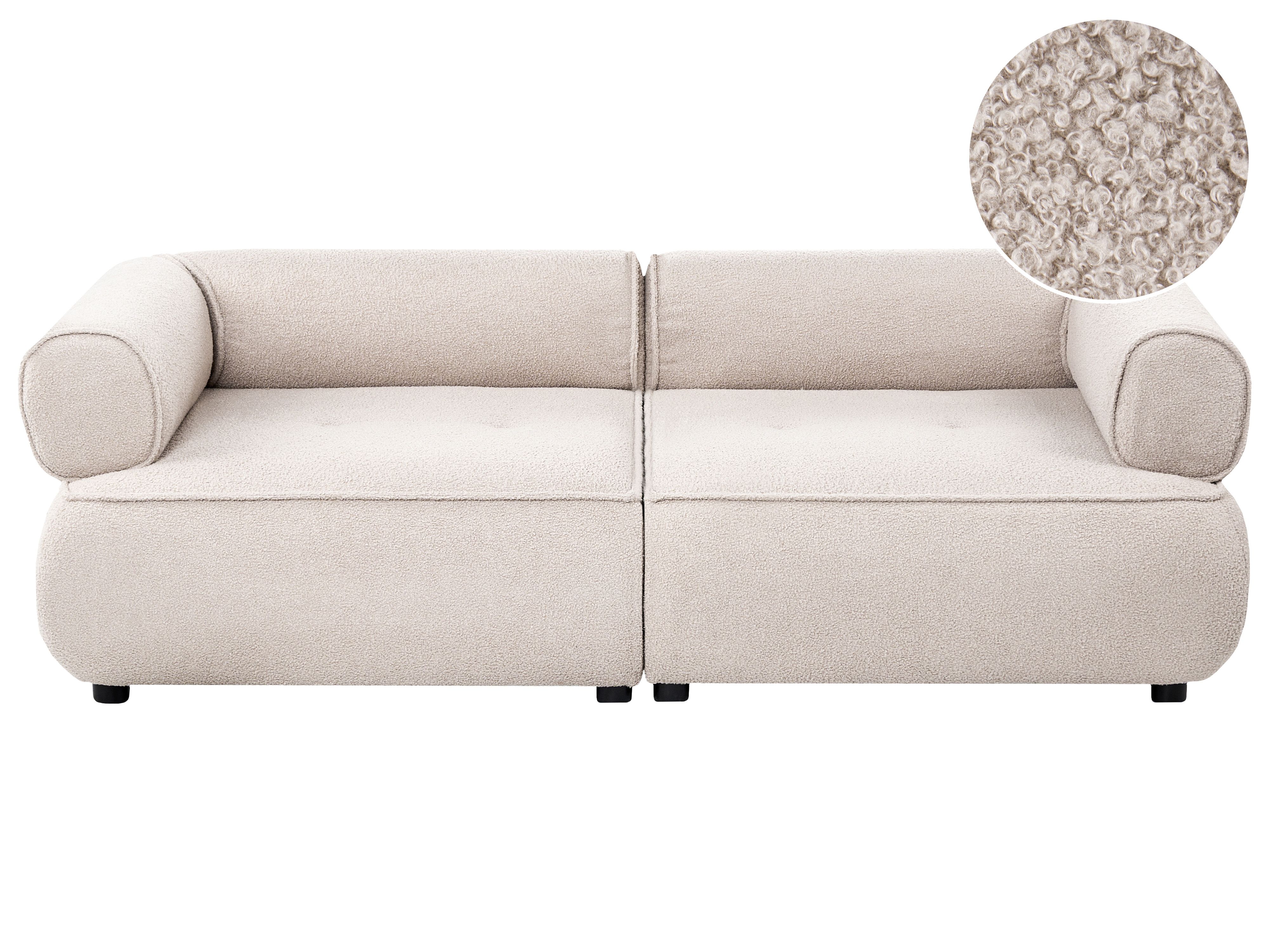 Sofa 3 Seater SALLA Boucle Beige