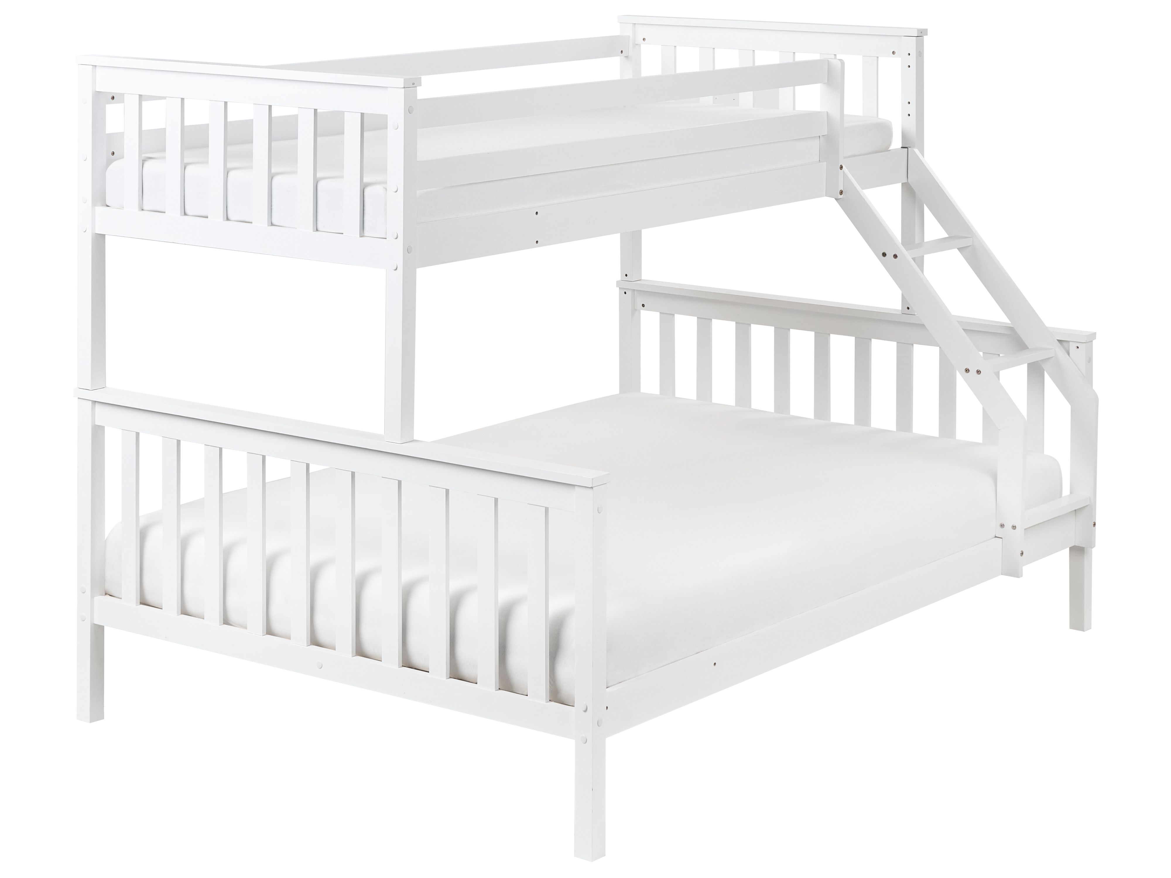 Bunk Bed Pine Wood BIERNE 90/140 x 200 cm White