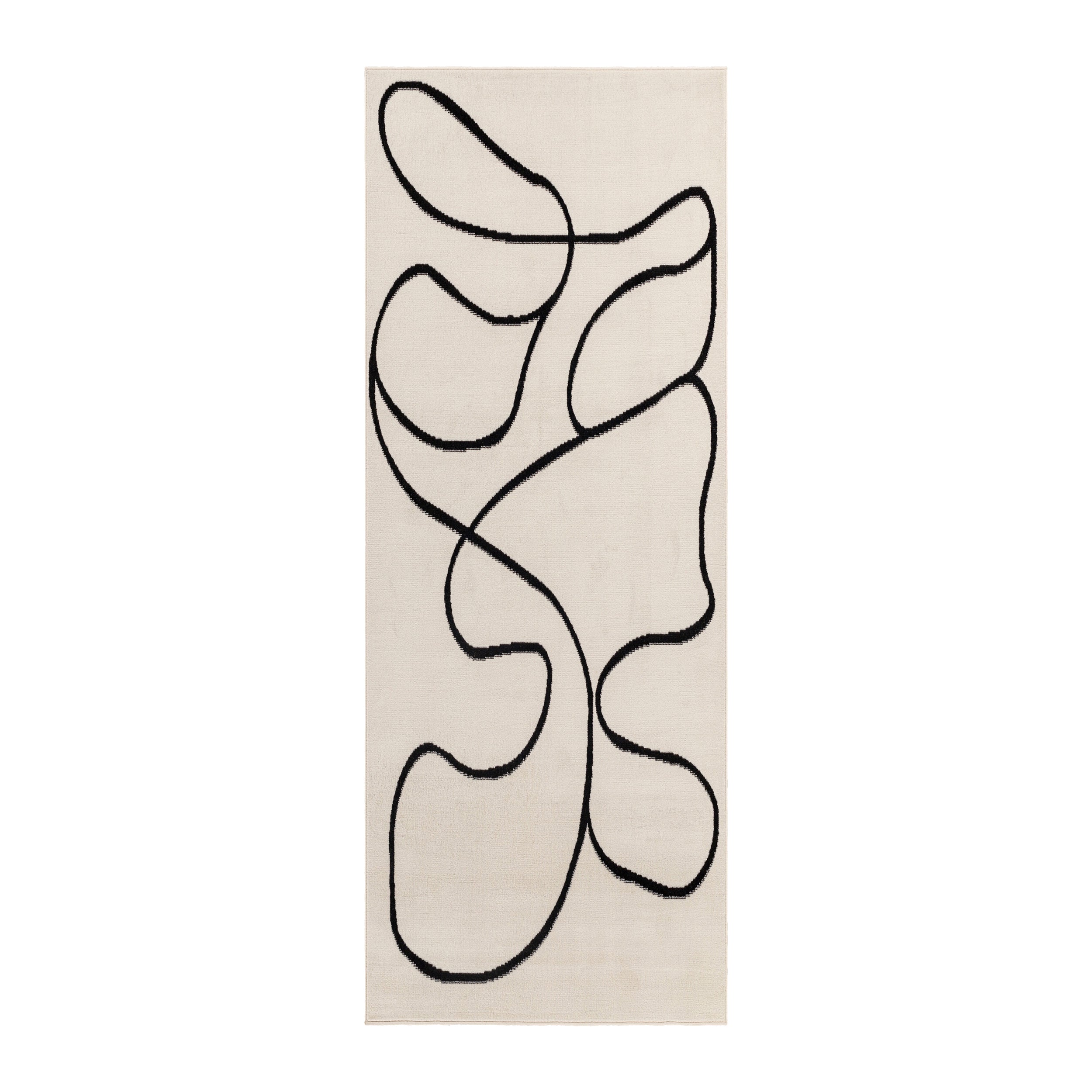 Blokker Trace Vloerkleed Loper 80 x 220 cm - Off-White
