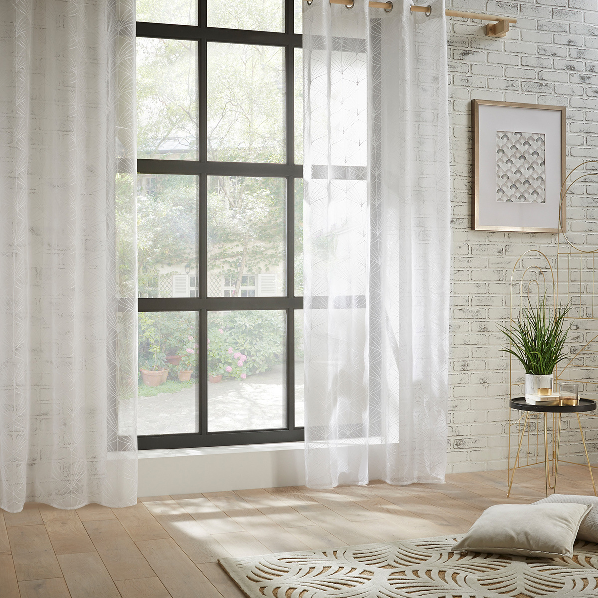 Sheer curtain "Mia" White, 140x240 cm