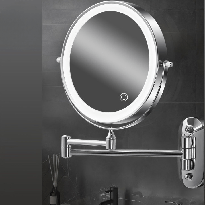 LumiMirror - Dubbelzijdige Wandspiegel met LED en Vergroting