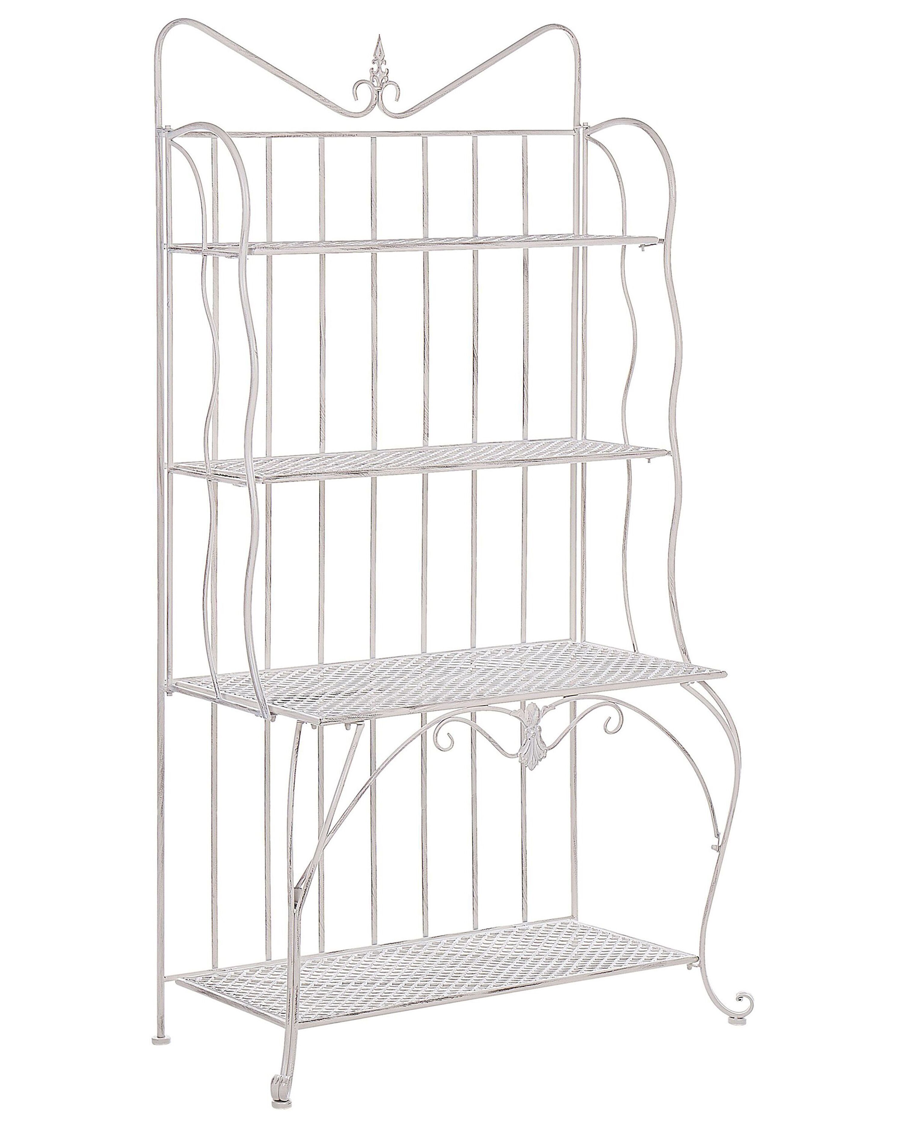 Shelving Unit PAVONA Metal 94 cm 50 cm Light Beige