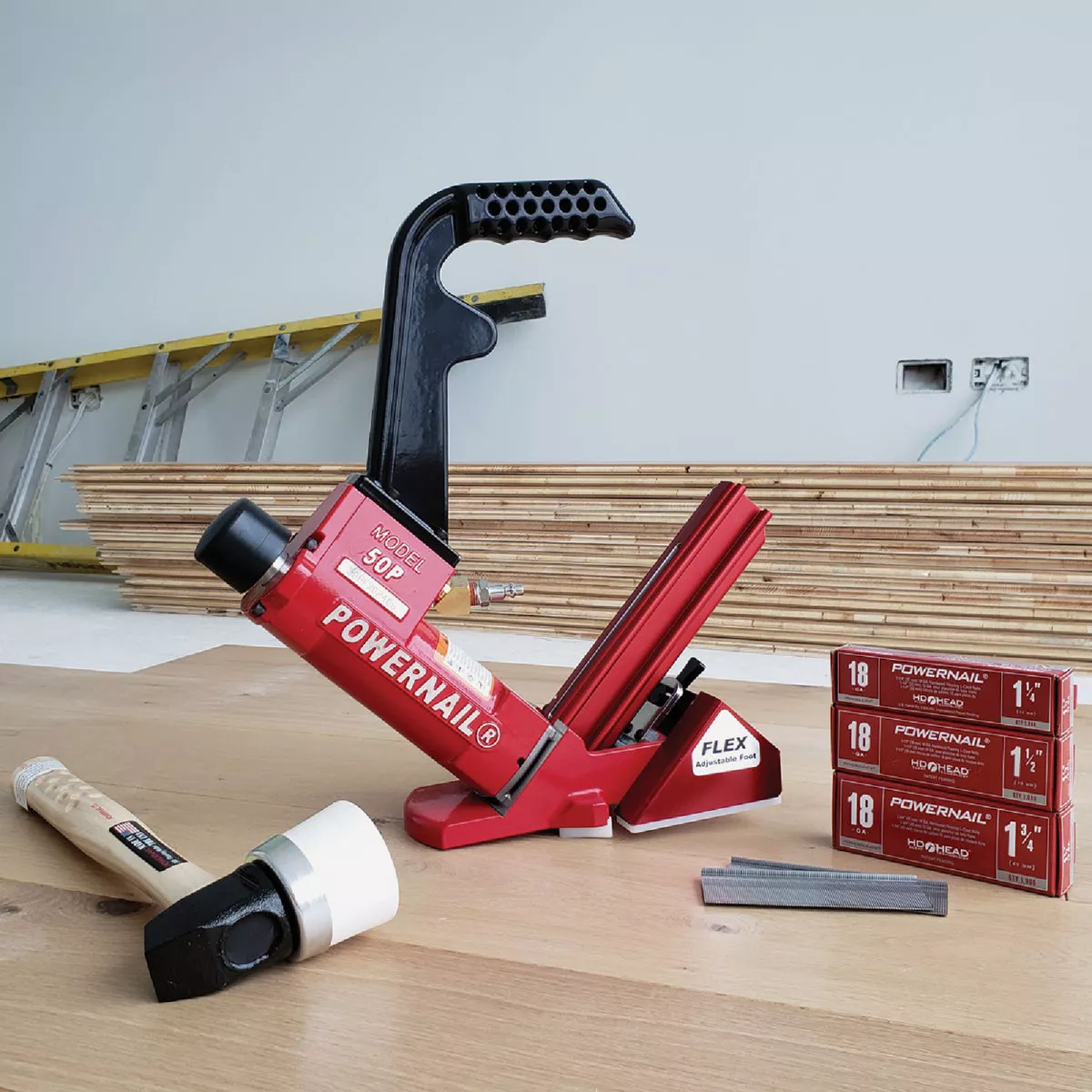 Powernail 18-Gauge Pneumatic Cleat Hardwood Floor Stapler