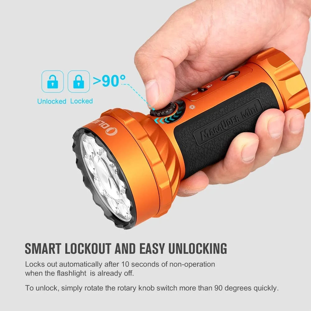 OLIGHT Marauder Mini 7,000 Lumens Bright Flashlight with 600 Meters Beam Distance, Powerful RGB Lights, Magnetic Rechargeable for Outdoors Work, Hunting, and Searching(Black) - Image 25