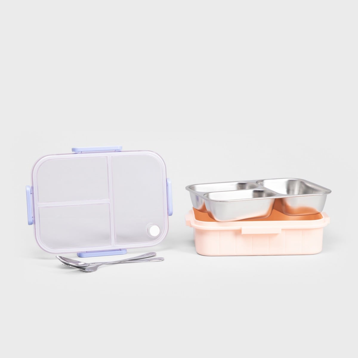 Lunchbox B2 KYOTA 3 elementy różowy 0,75l