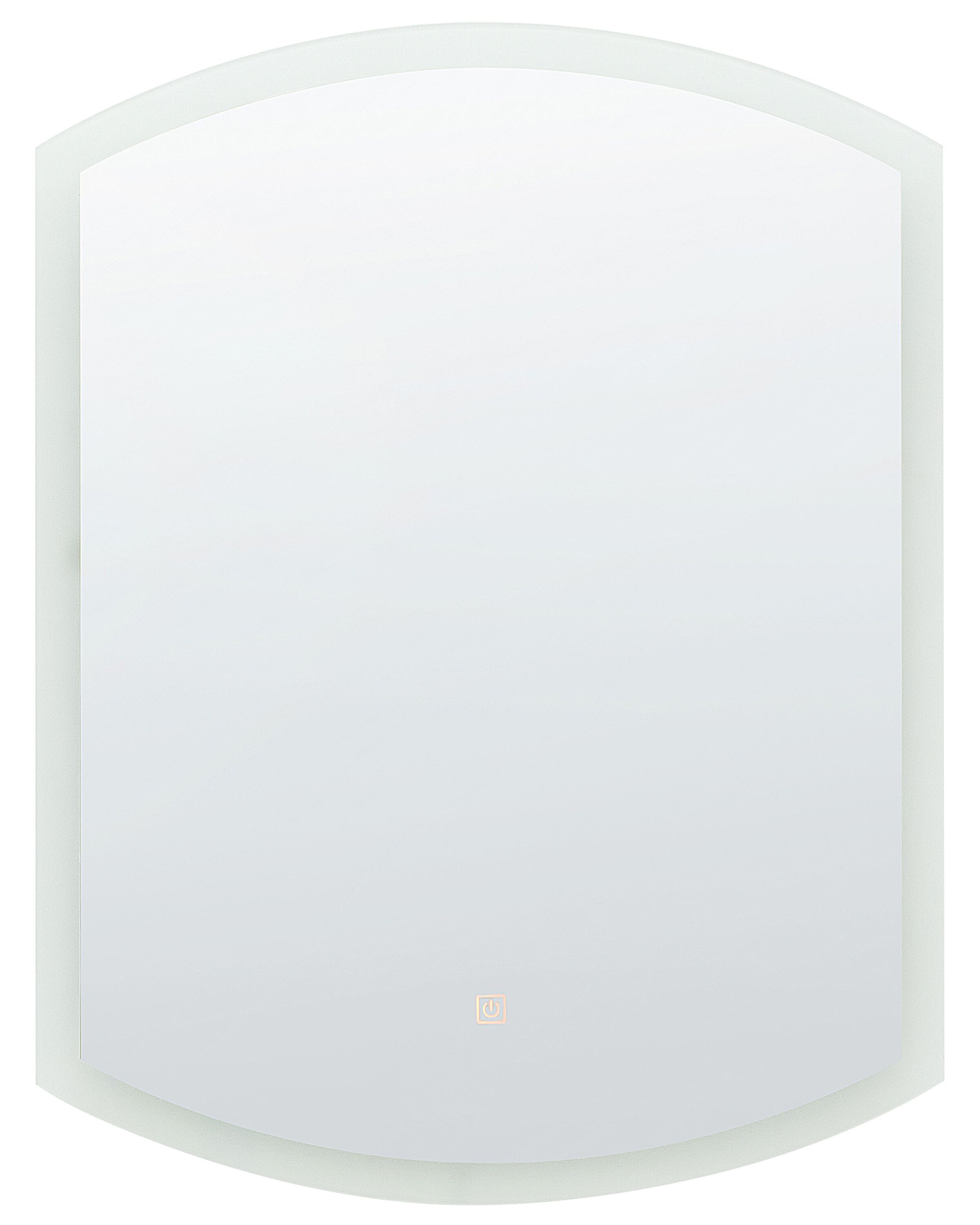 LED Bathroom Mirror BEZIERS 60 cm 78 cm Silver