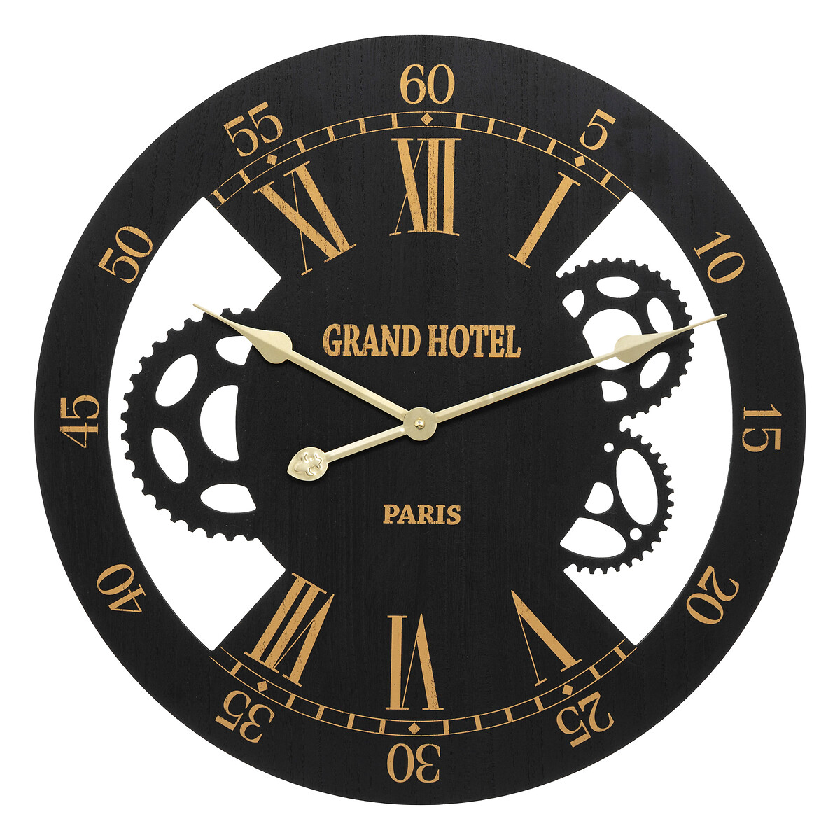 "Camillo" mechanical clock Black, D.54 cm