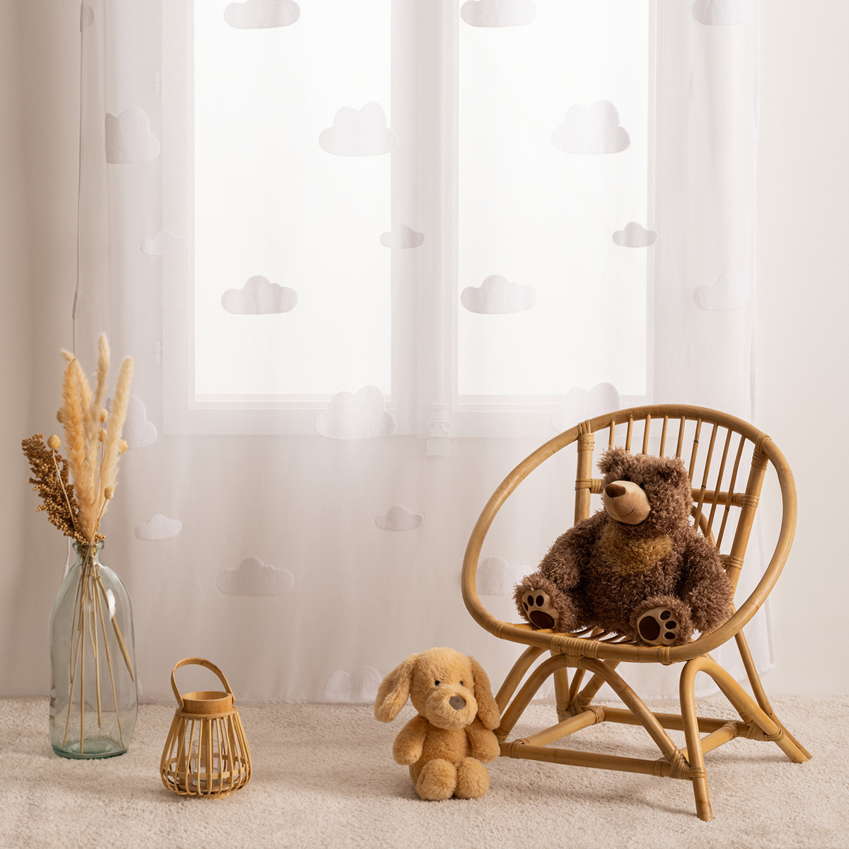 "Nuage" Kids' sheer curtain White, 140x240 cm