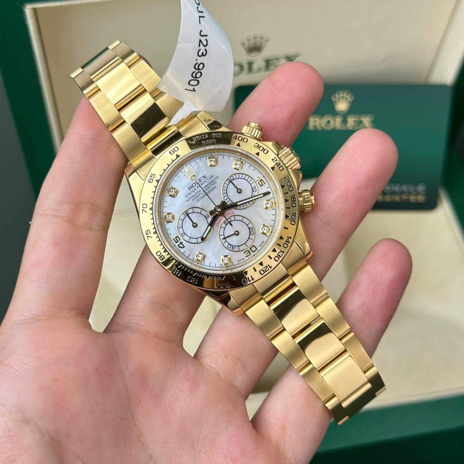 Rolex Daytona 116508 Gold Wrapped Replica 11 Watch Dial Mother Of Pearl 40mm - Top club