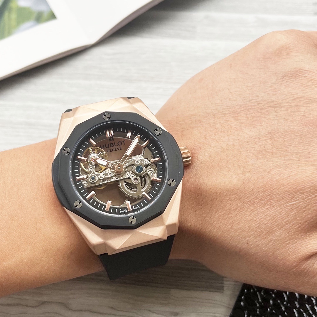 Hublot BIG BANG series, 46 mm Malaysian rubber strap(1:1 replica) - Top club
