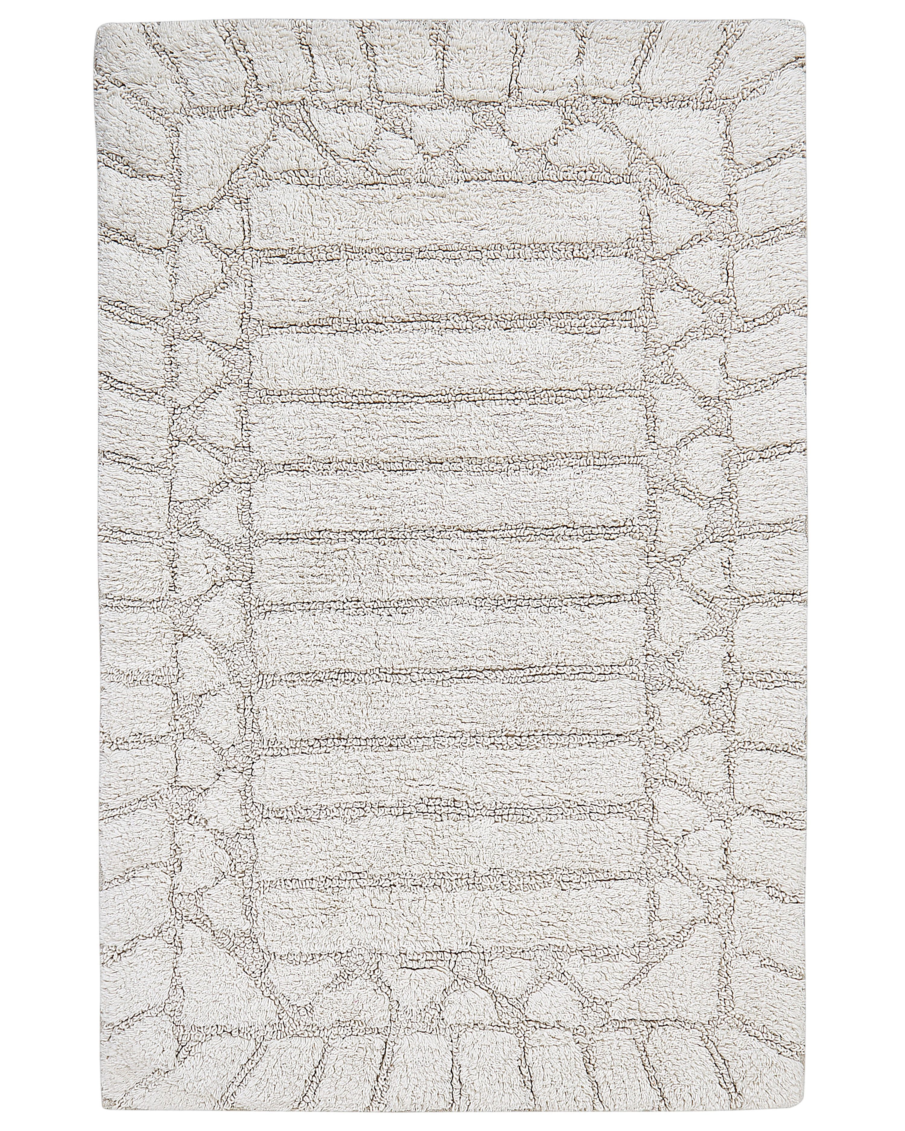 Bath Mat TEKKE Light Beige 60 x 90 cm Cotton
