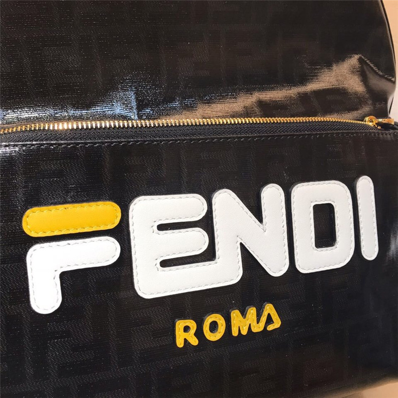 Fendi Black FF Big Backpack - Replicaclubs