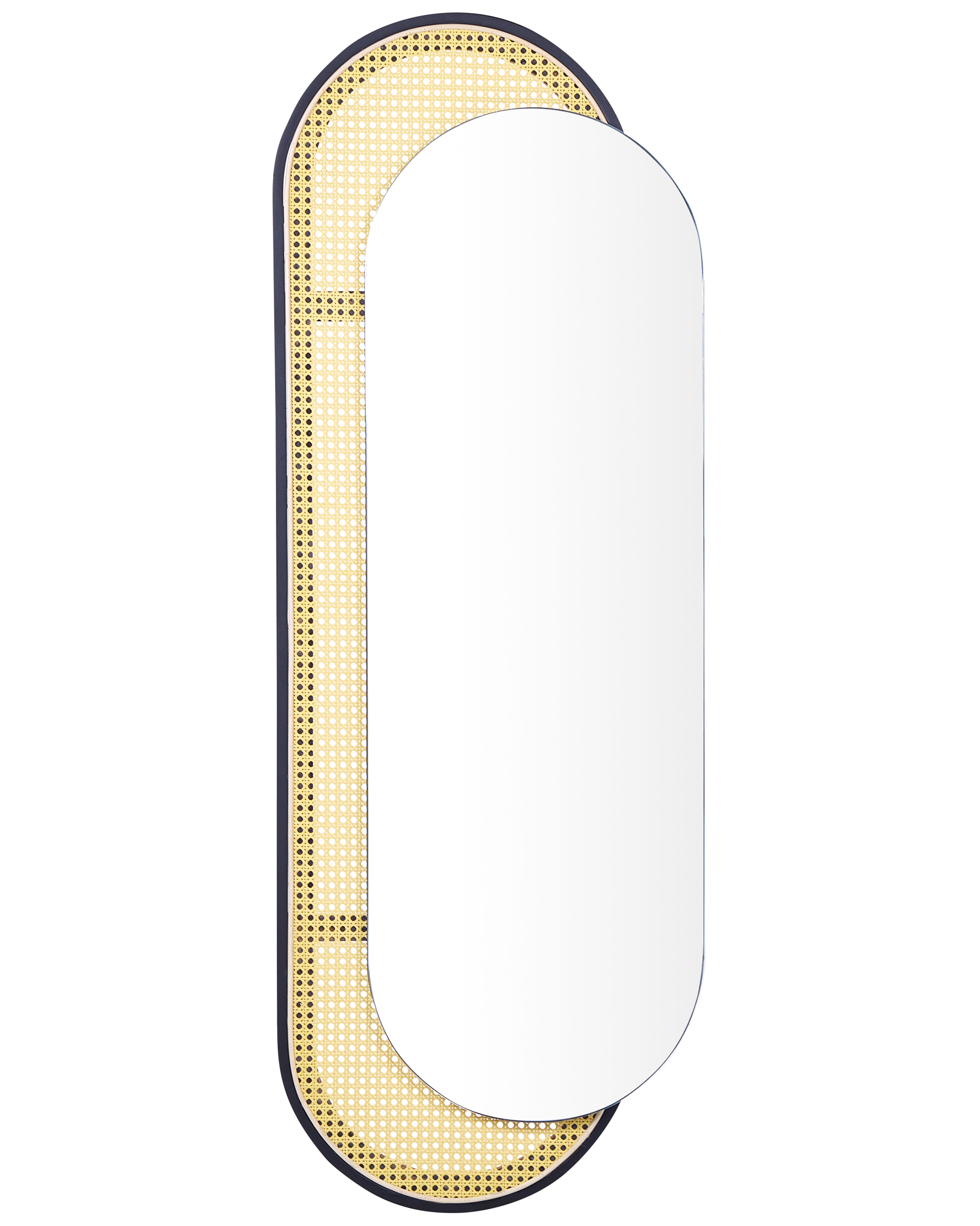 Wall Mirror CREIL 51 cm 143 cm PE Rattan Natural