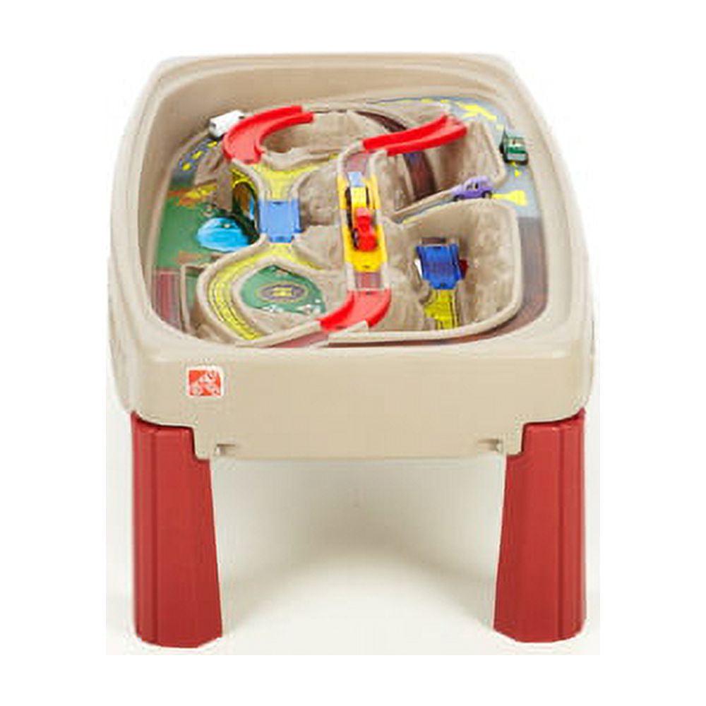 Alternative view of Step2 Deluxe Canyon Road Train Table and Chair Set Neutral Kids Outdoor Activity Table