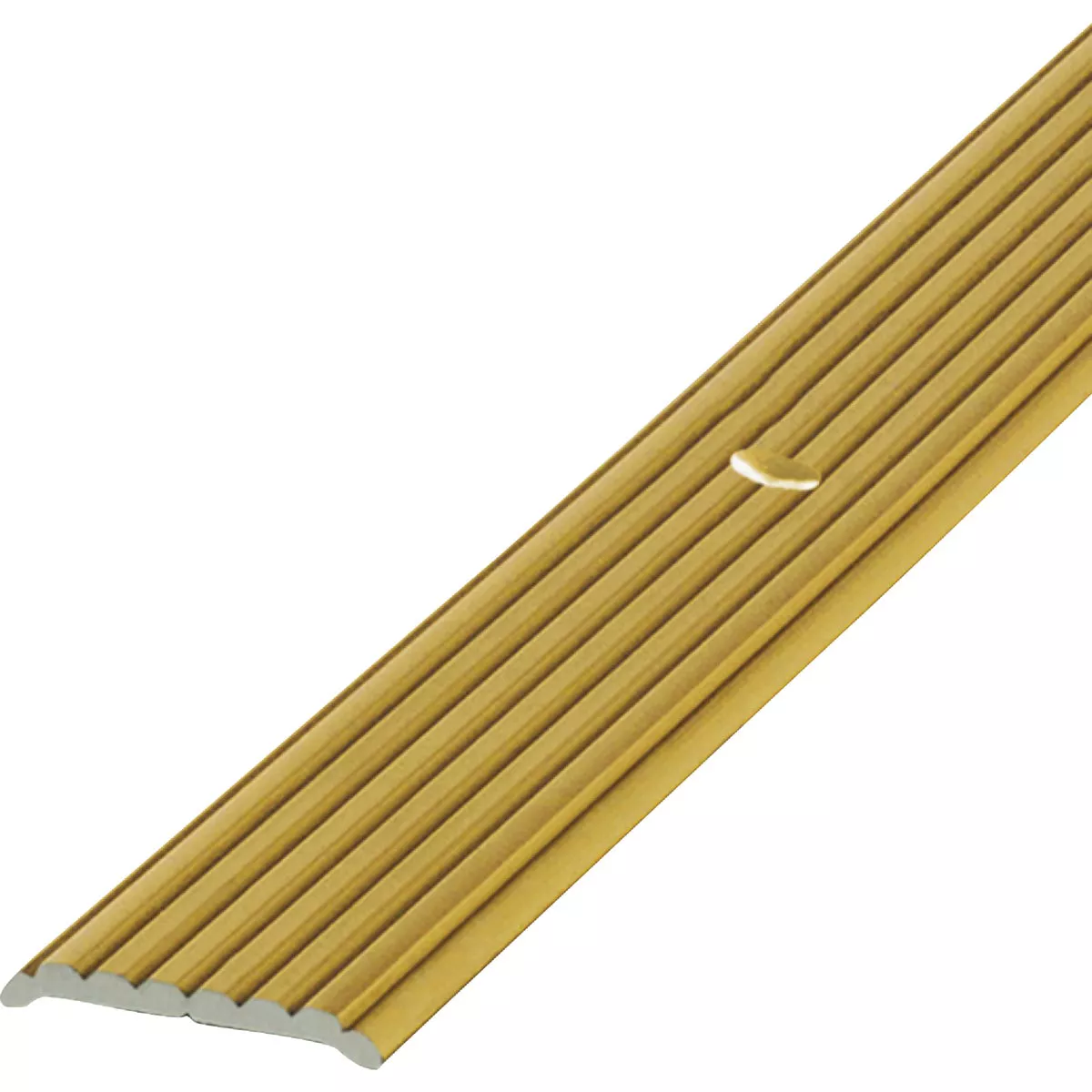 M-D Building Products 3/4 In. x 36 In. Satin Brass Aluminum Seam Binder with Screw Nails