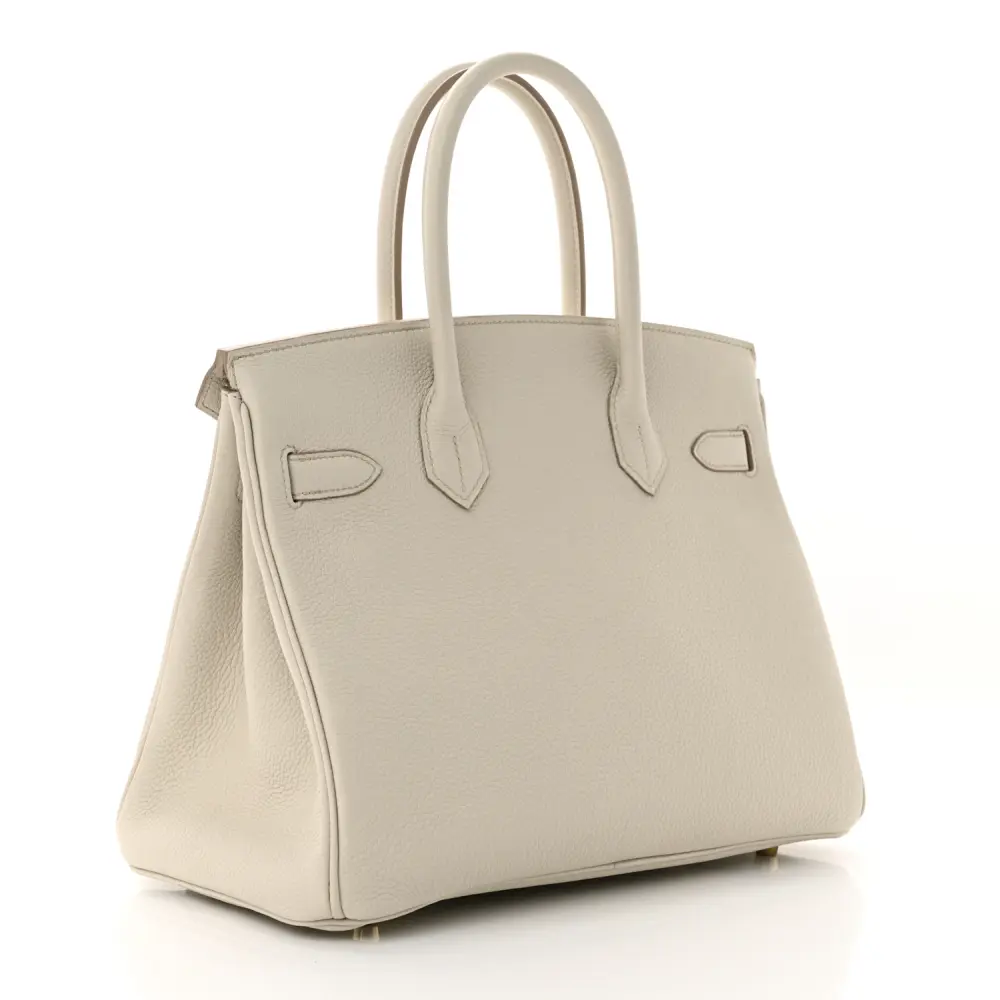 Hermès Beton Togo Leather Birkin 30 Gold Hardware Superfake1:1High-quality replica