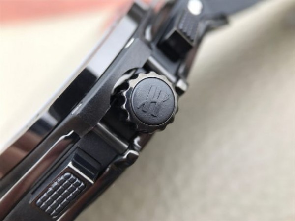 Replica Hublot Big Bang 44mm Full Ceramic Black Dial Black Rubber Strap HUB4100 - Top club