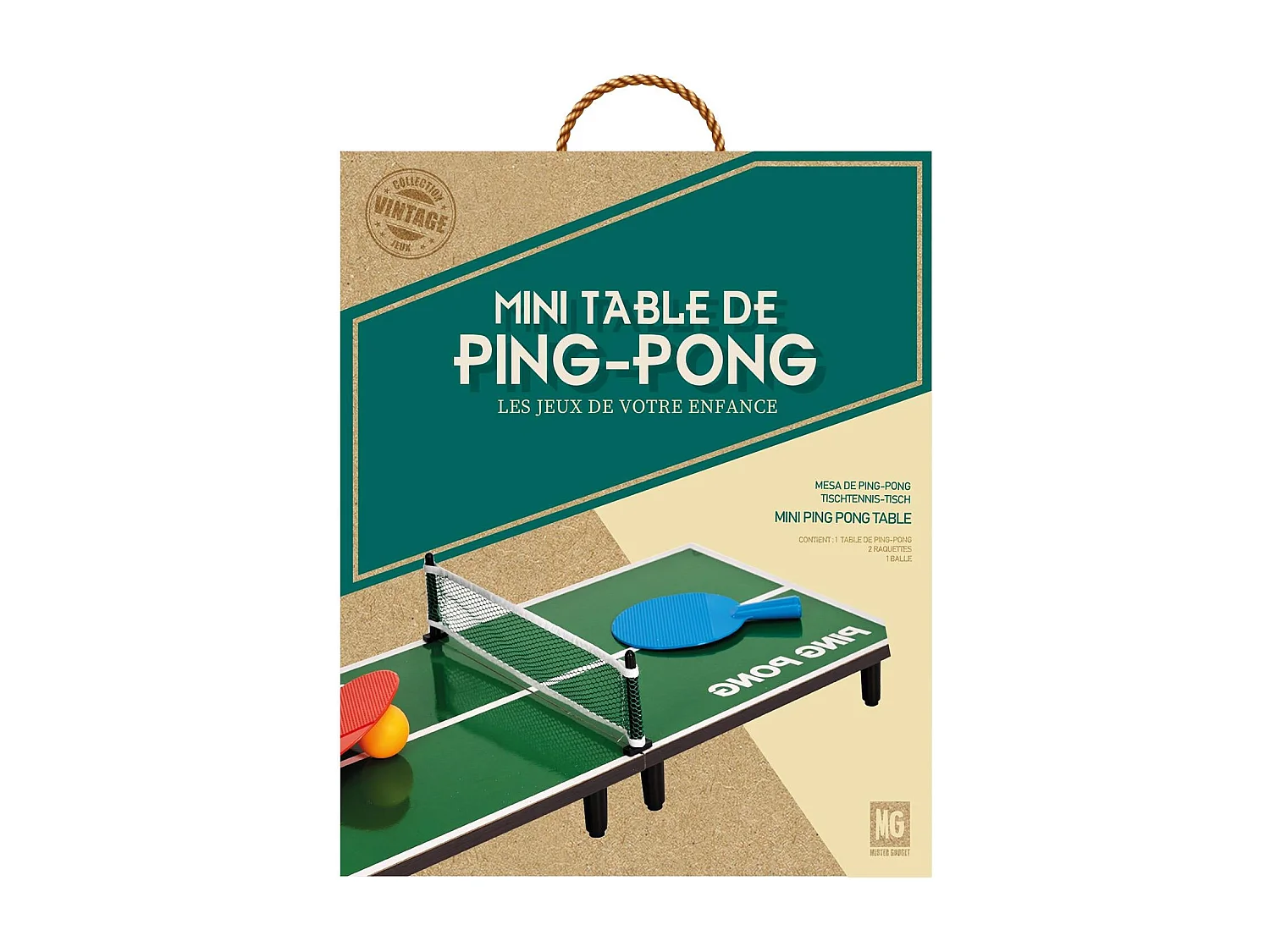 Table de Ping Pong - MISTER GADGET - Petit Modèle - Multicolore