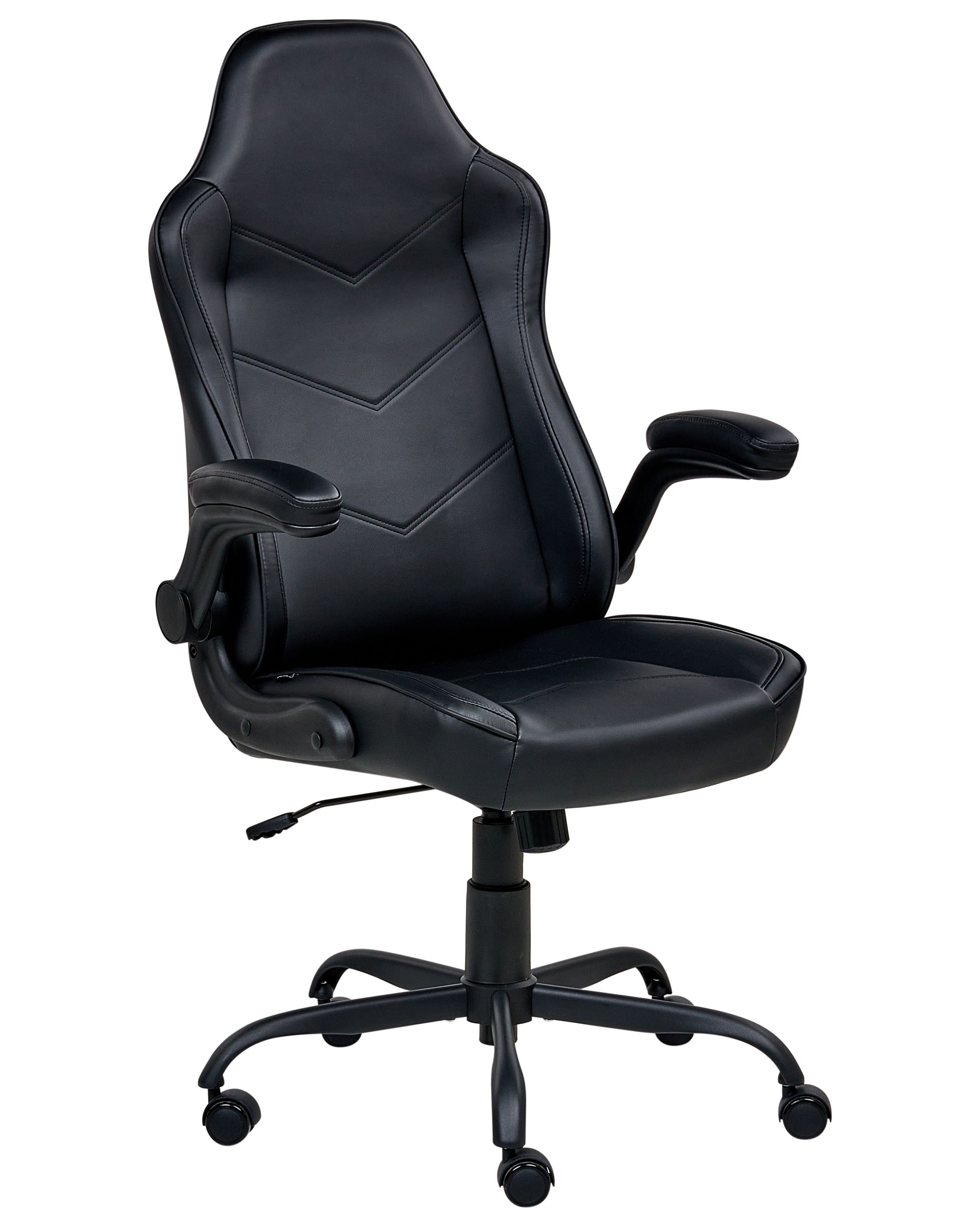 Office Chair TRIUMPHER Faux Leather Black