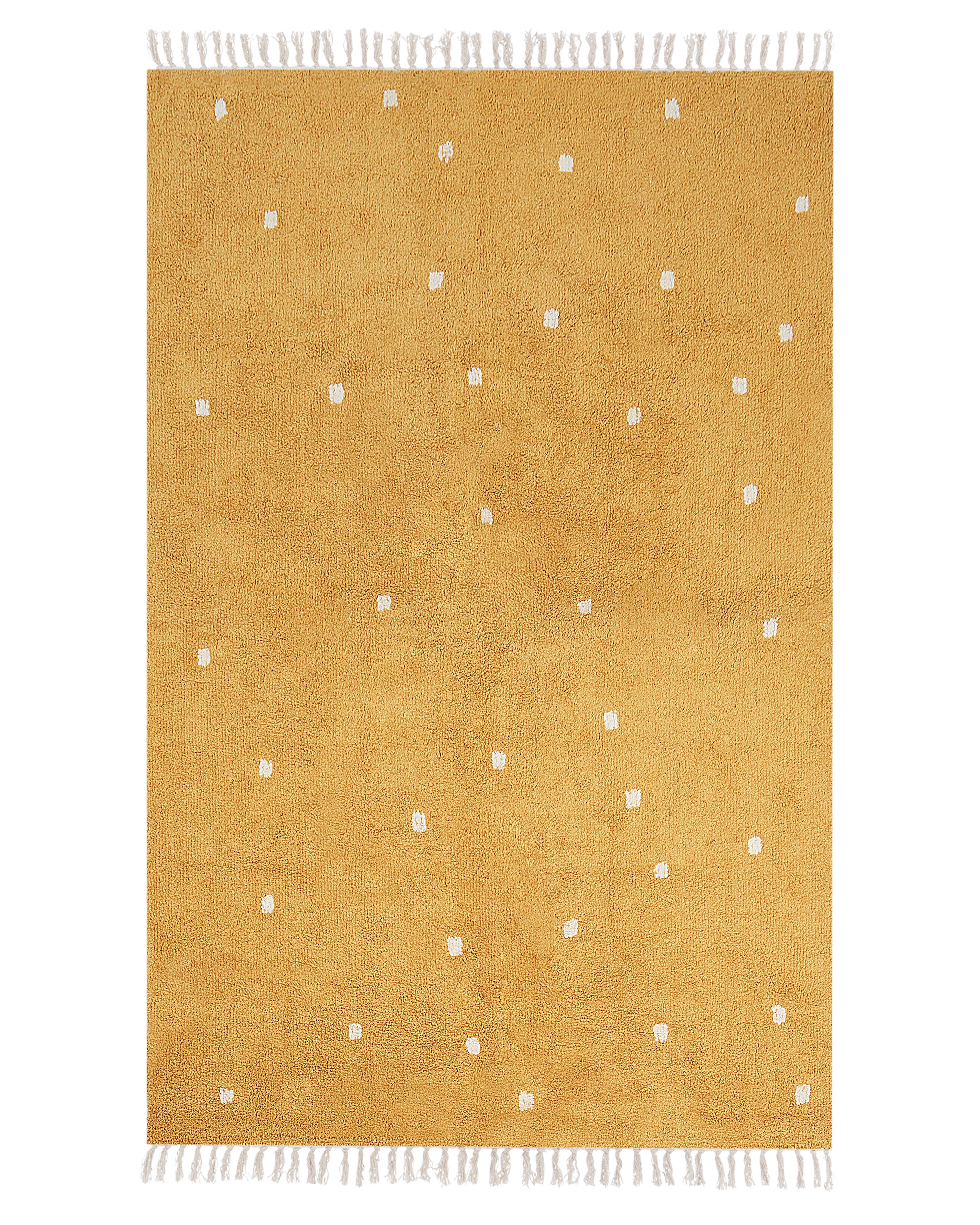 Rug ASTAF Mustard 140 x 200 cm Cotton