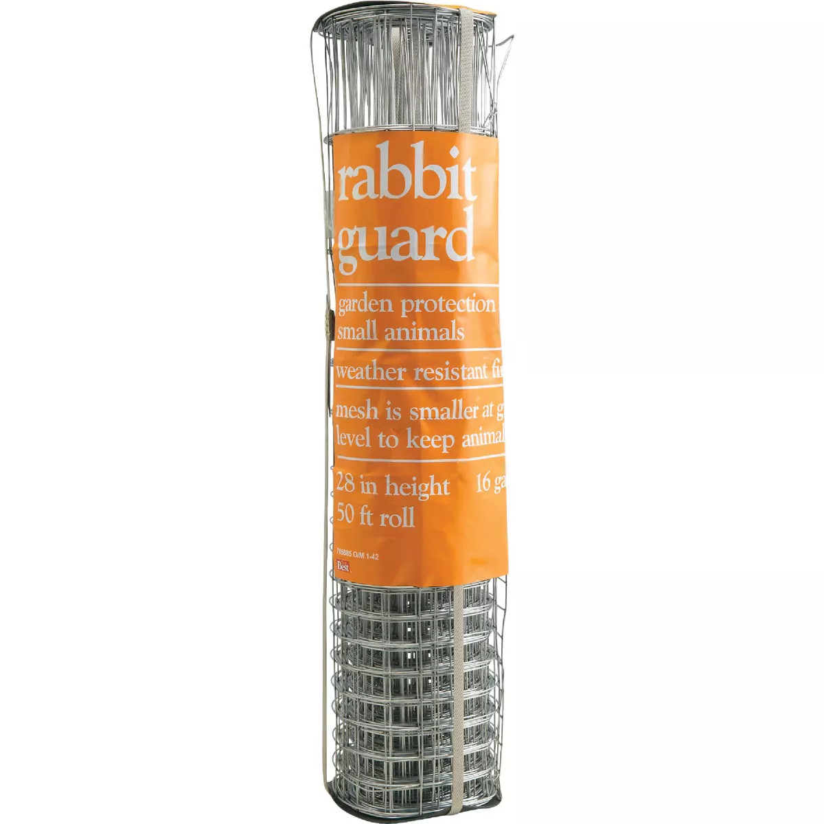 Rabbit Guard 28 In. H. x 50 Ft. L. Galvanized Wire Garden Fence, Silver