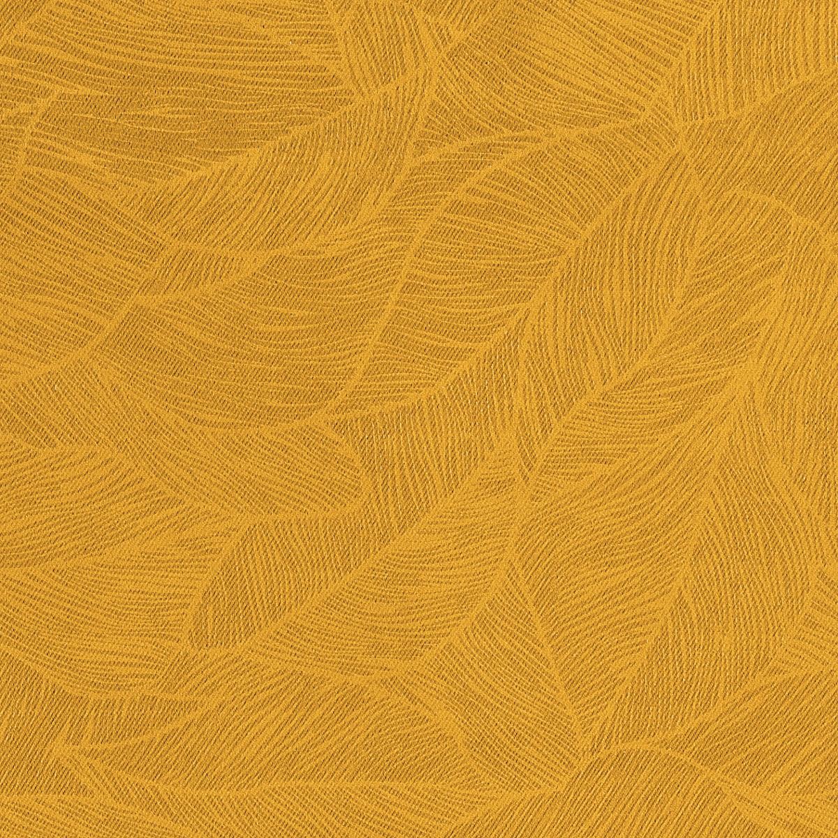 Blackout curtain "Leaves" Mustard yellow, 140x260 cm
