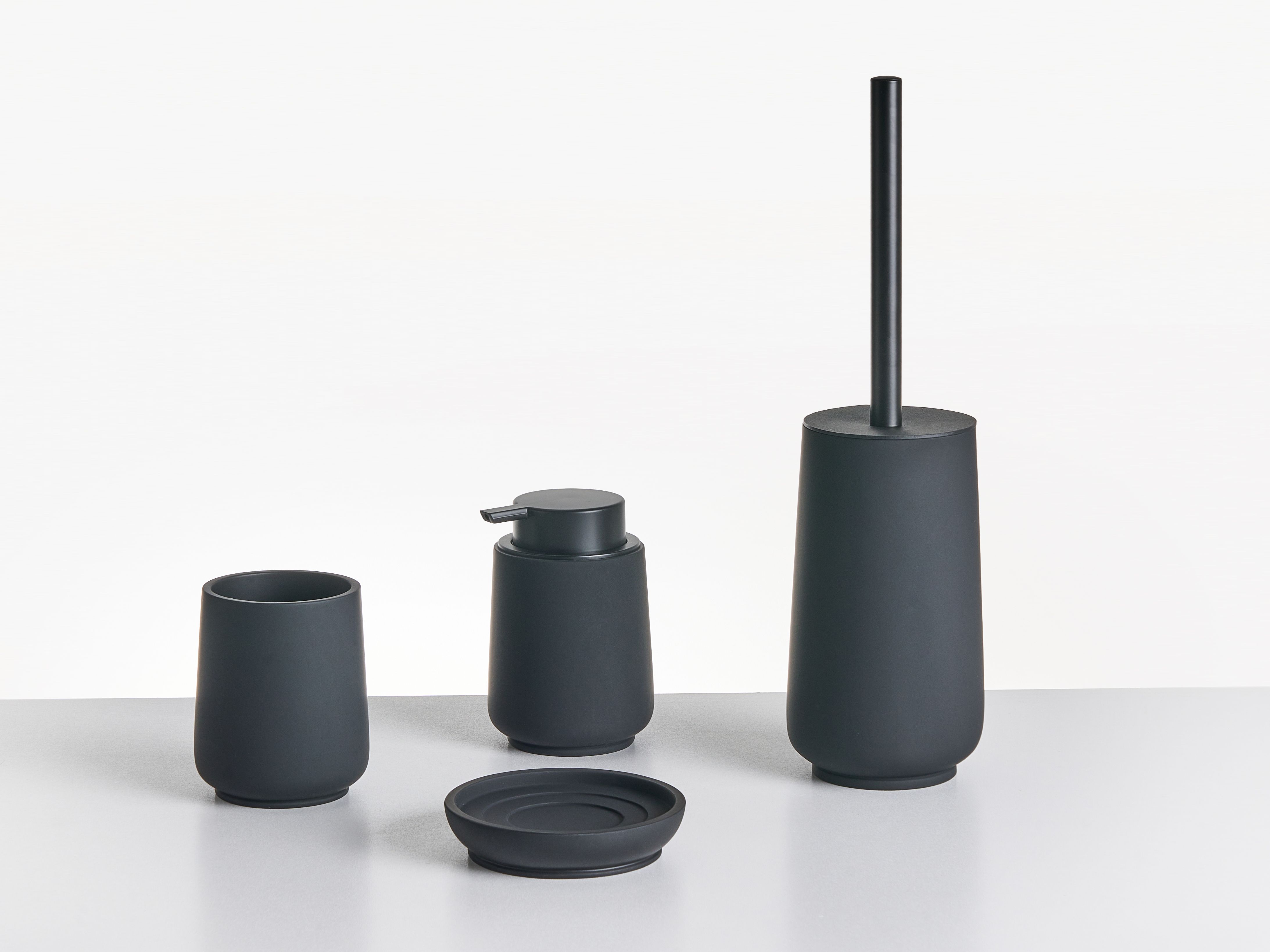 4-Piece Bathroom Accessories Set SUCHES Black