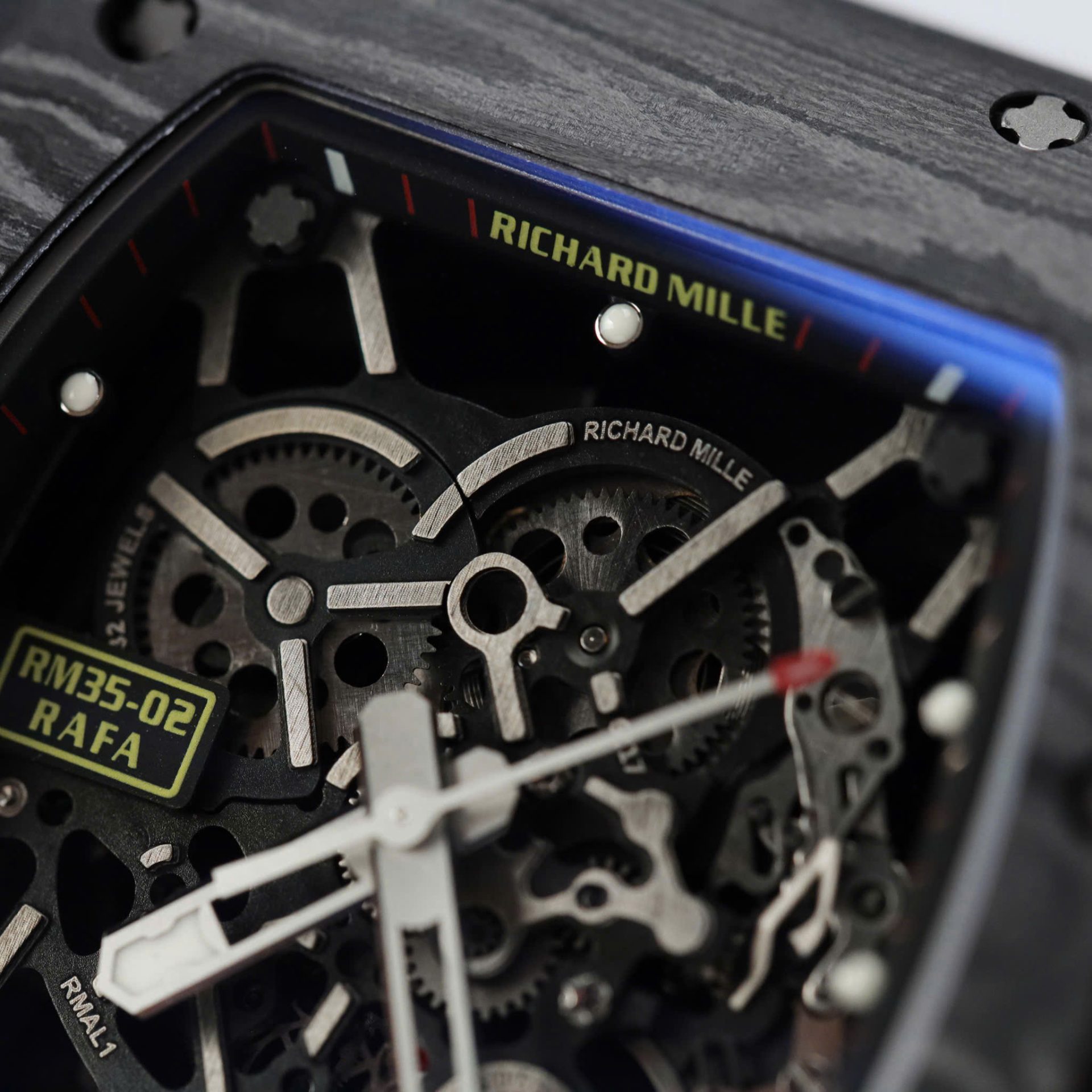 Richard Mille RM35-02 Knock Off Watches Carbon Super Light Rubber Strap Red ZF Factoy 44mm - Top club