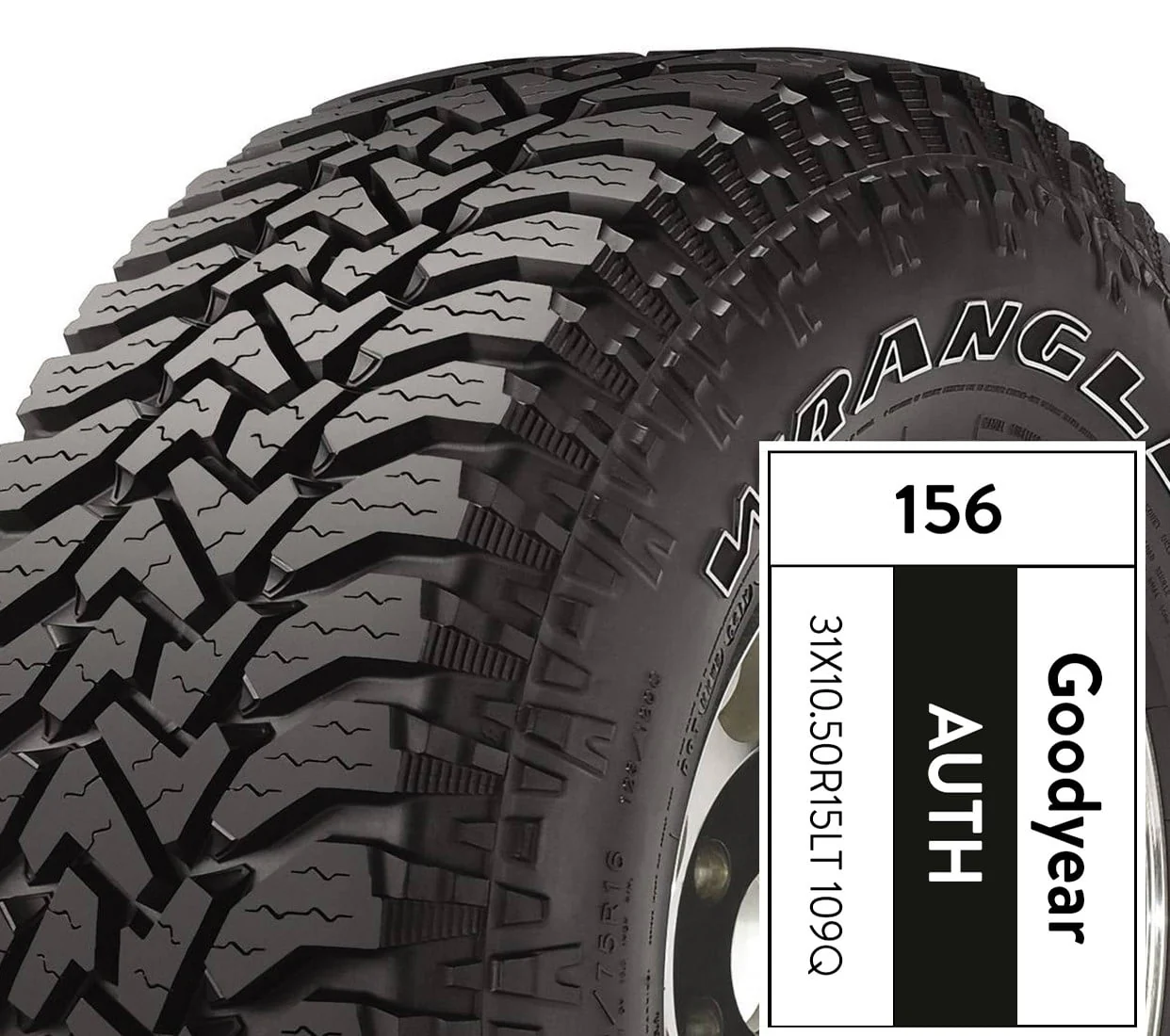 Goodyear Wrangler Authority A/T 31X10.50R15LT 109Q All-Terrain Tire - Image 5