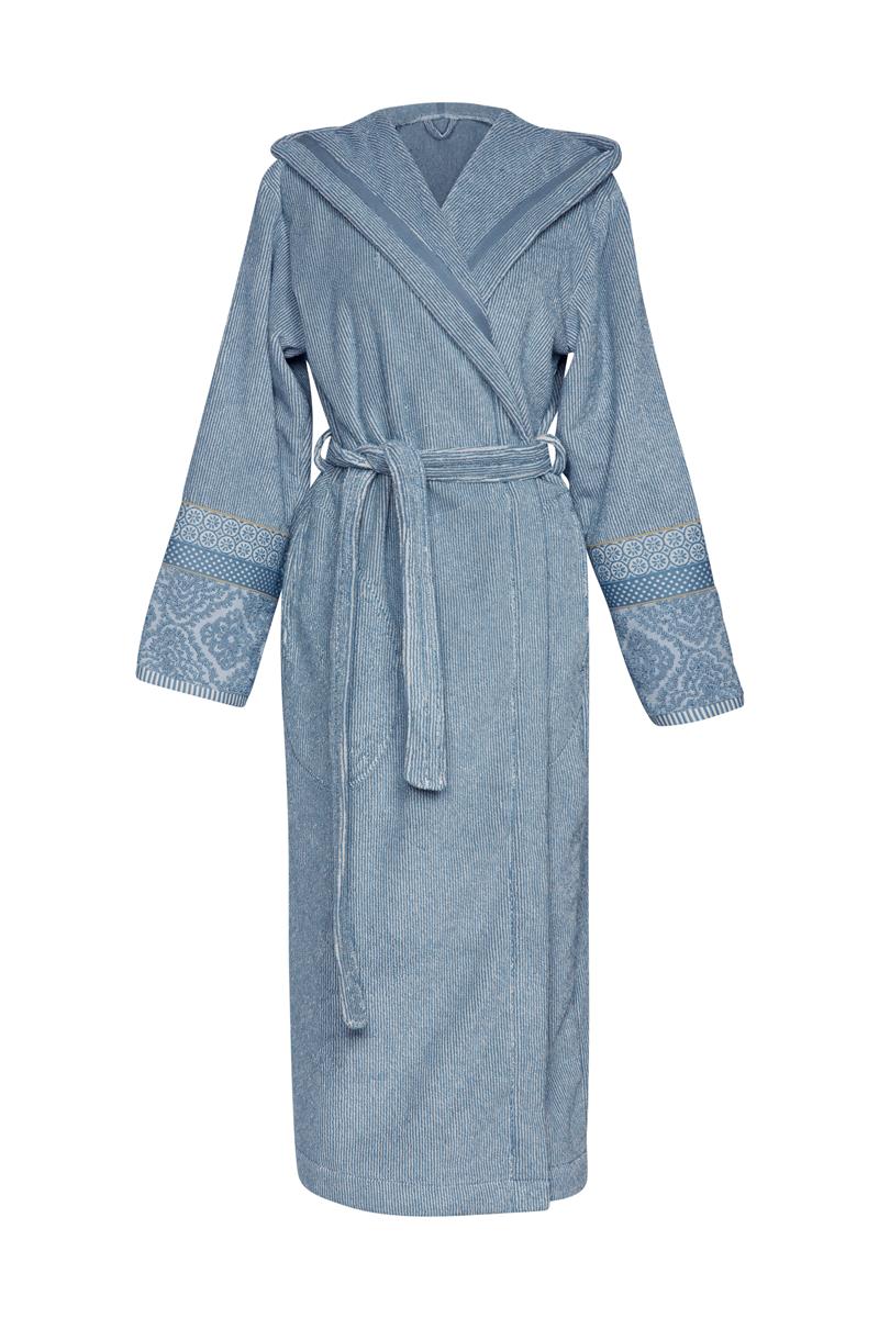 Pip Studio Soft Zellige Badjas - Blauw Grijs - S