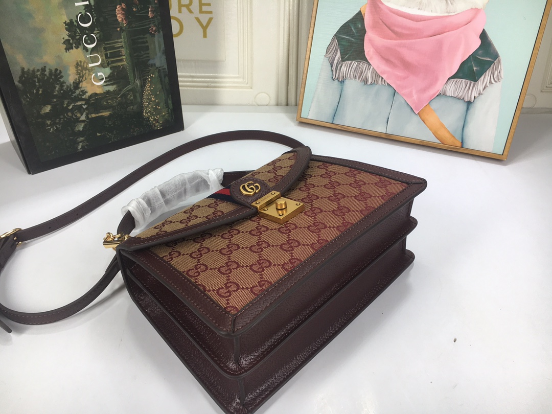 Replica Gucci Ophidia Small Top Handle Bag With Web 6510551:1High-quality replica