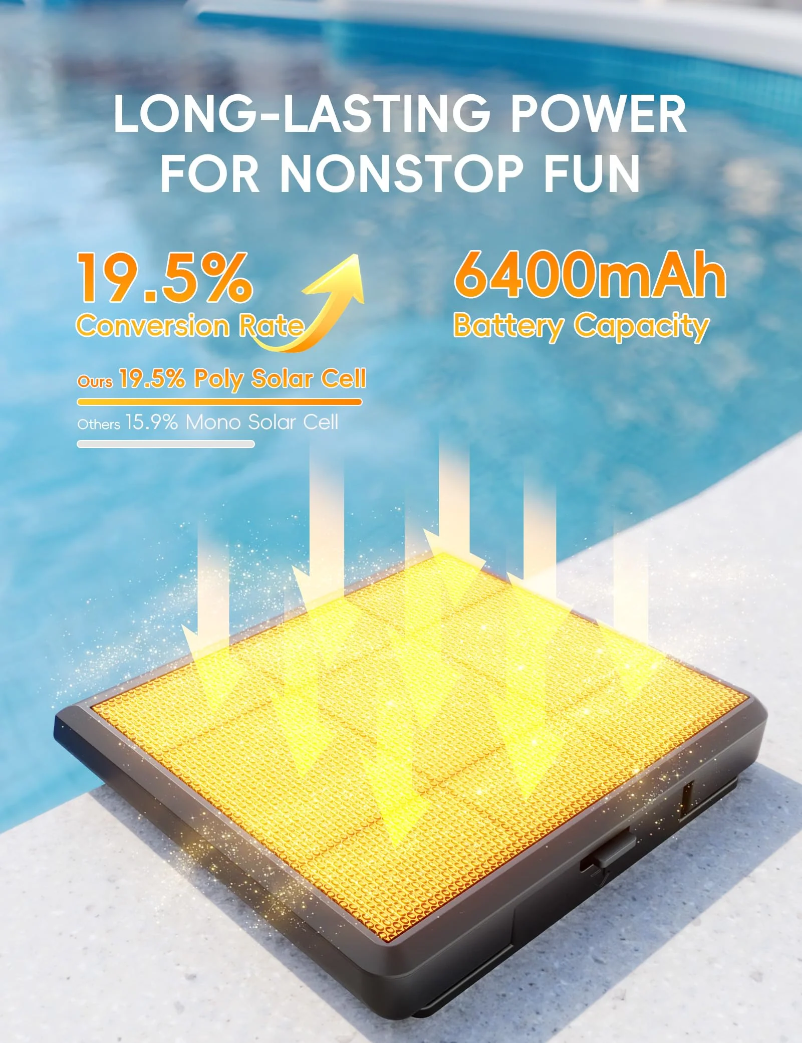 Solar LED Pool Light - 42 LEDs, 10 Color Options - Image 16 Solar LED Pool Light - 42 LEDs, 10 Color Options - Image 16