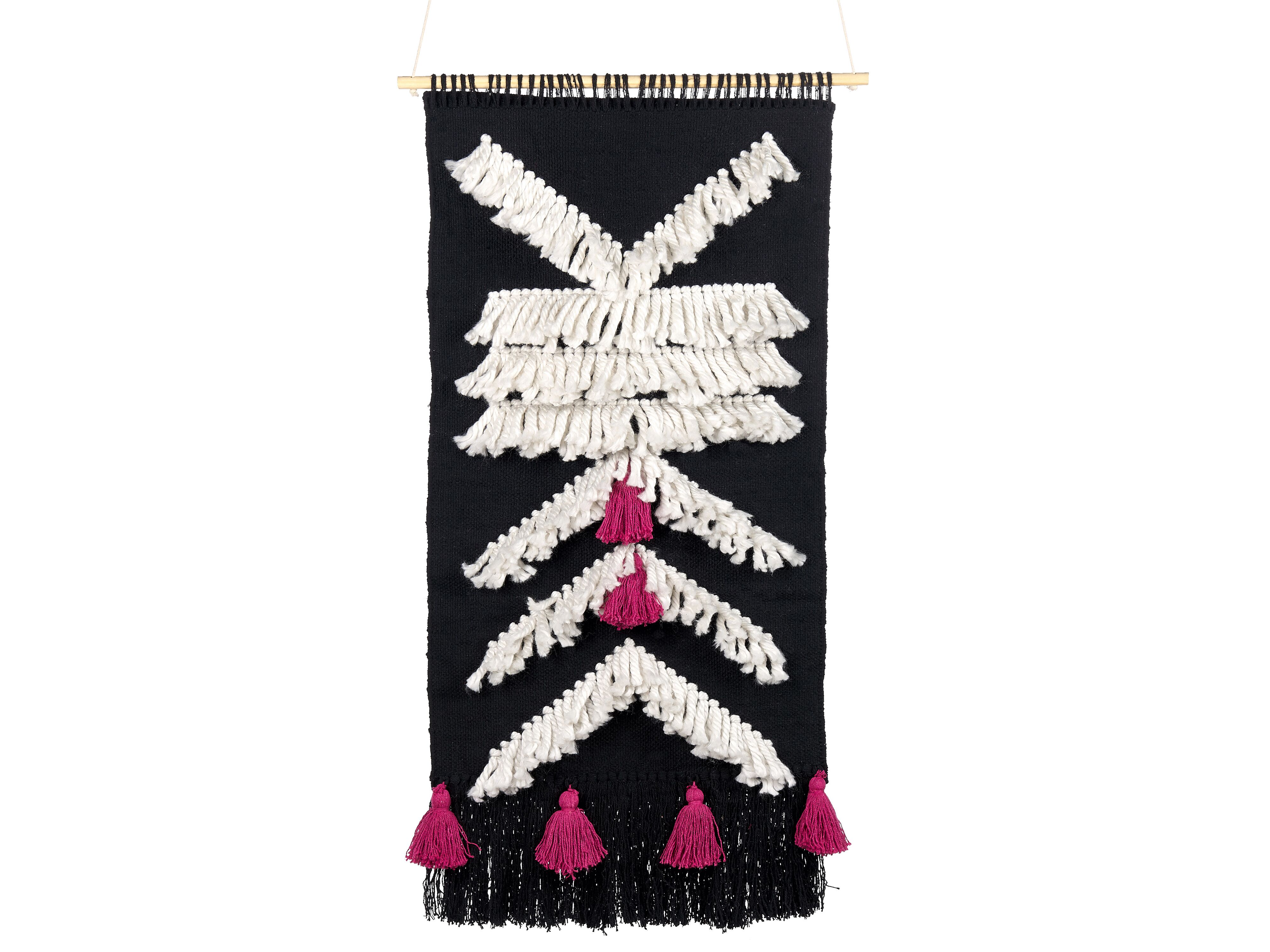 Fabric Wall Hanging PAKPATTAN Cotton 123 cm Black