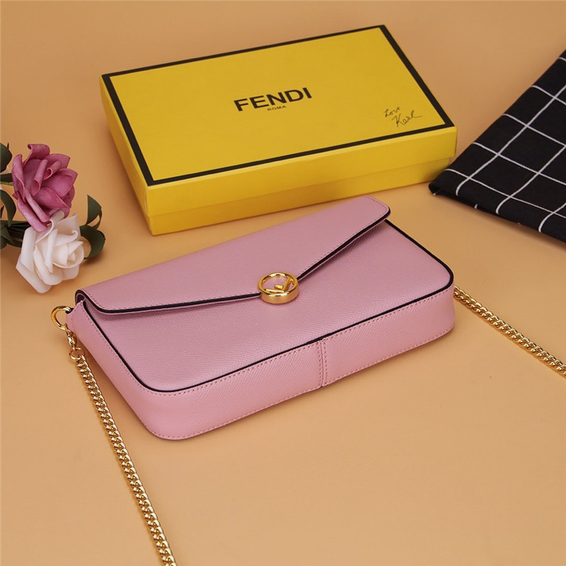 Fendi three-piece wallet pink - Replicaclubs