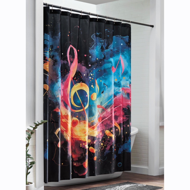 Lyric Shower Curtain - MIDNIGHT VELVET CATALOG
