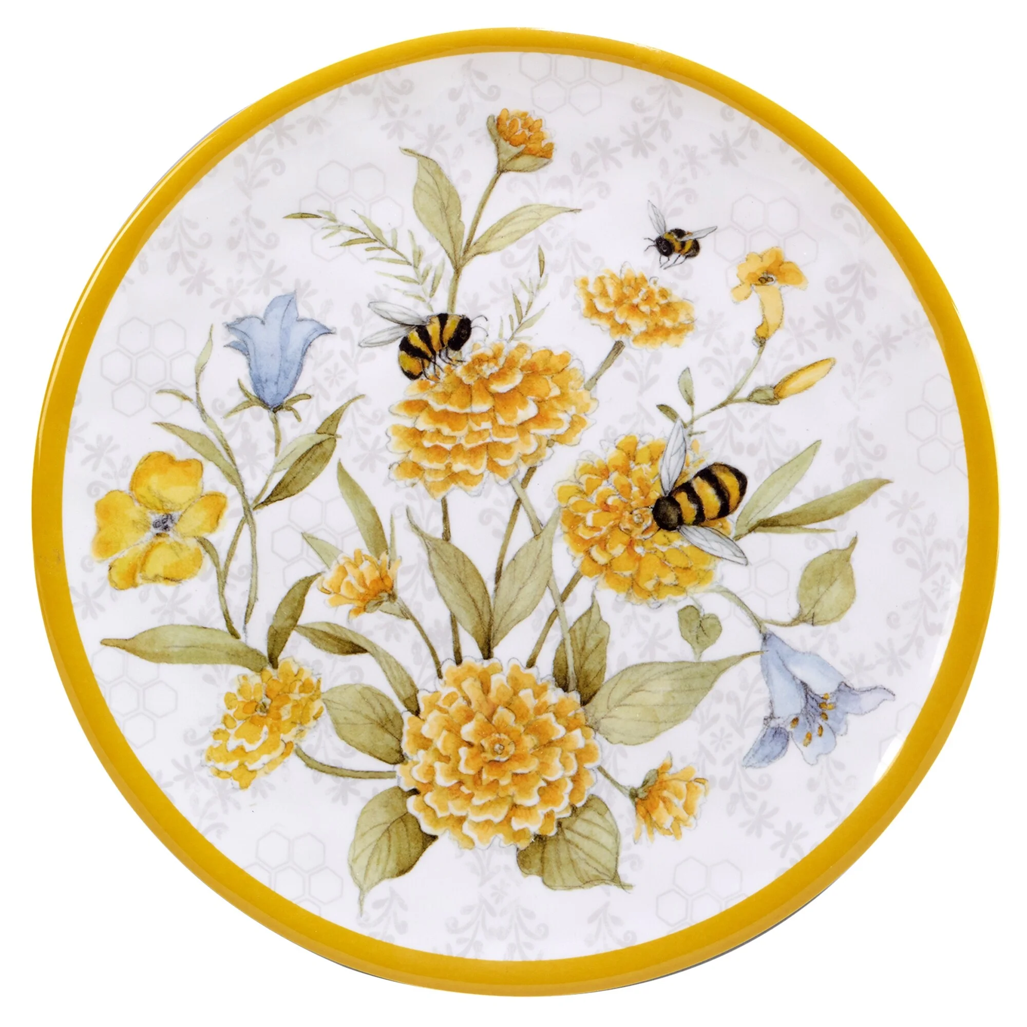 Certified International  Bee Sweet 12-Piece Melamine Dinnerware Set, Service for 4