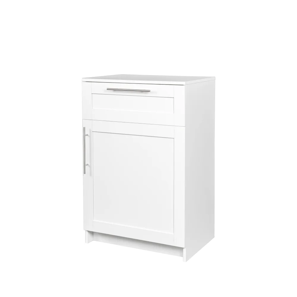 Stackable Wall Cabinet,Solid Wood Storage Cabinet with Adjustable Shelves and Doors,Console Table Side Table for Hallway,Sideboard Buffet Cupboard for Kitchen, 15.75" D x 15.75" W x 70.87" H, White - Image 33