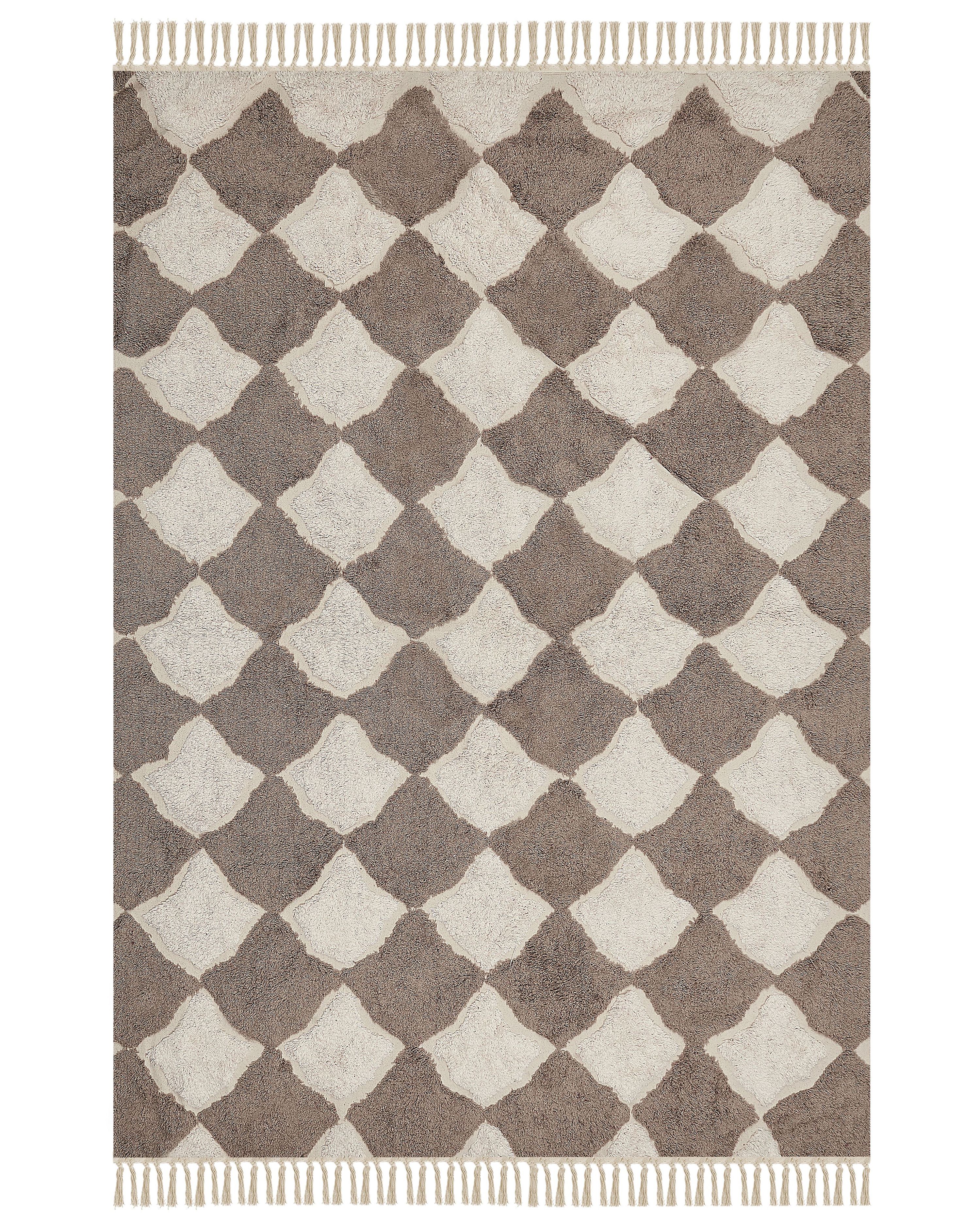 Rug SINOP Beige 160 x 230 cm Cotton
