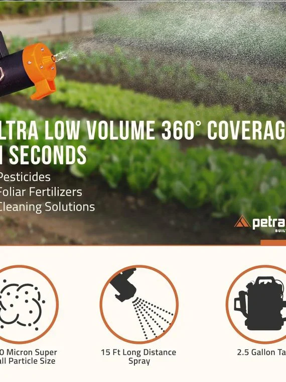 Cordless ULV Cold Fogger Backpack Sprayer, 2.6 Gallon - Battery-Powered Mosquito Fogger For Outdoor Use - Image 6 Cordless ULV Cold Fogger Backpack Sprayer, 2.6 Gallon - Battery-Powered Mosquito Fogger For Outdoor Use - Image 6