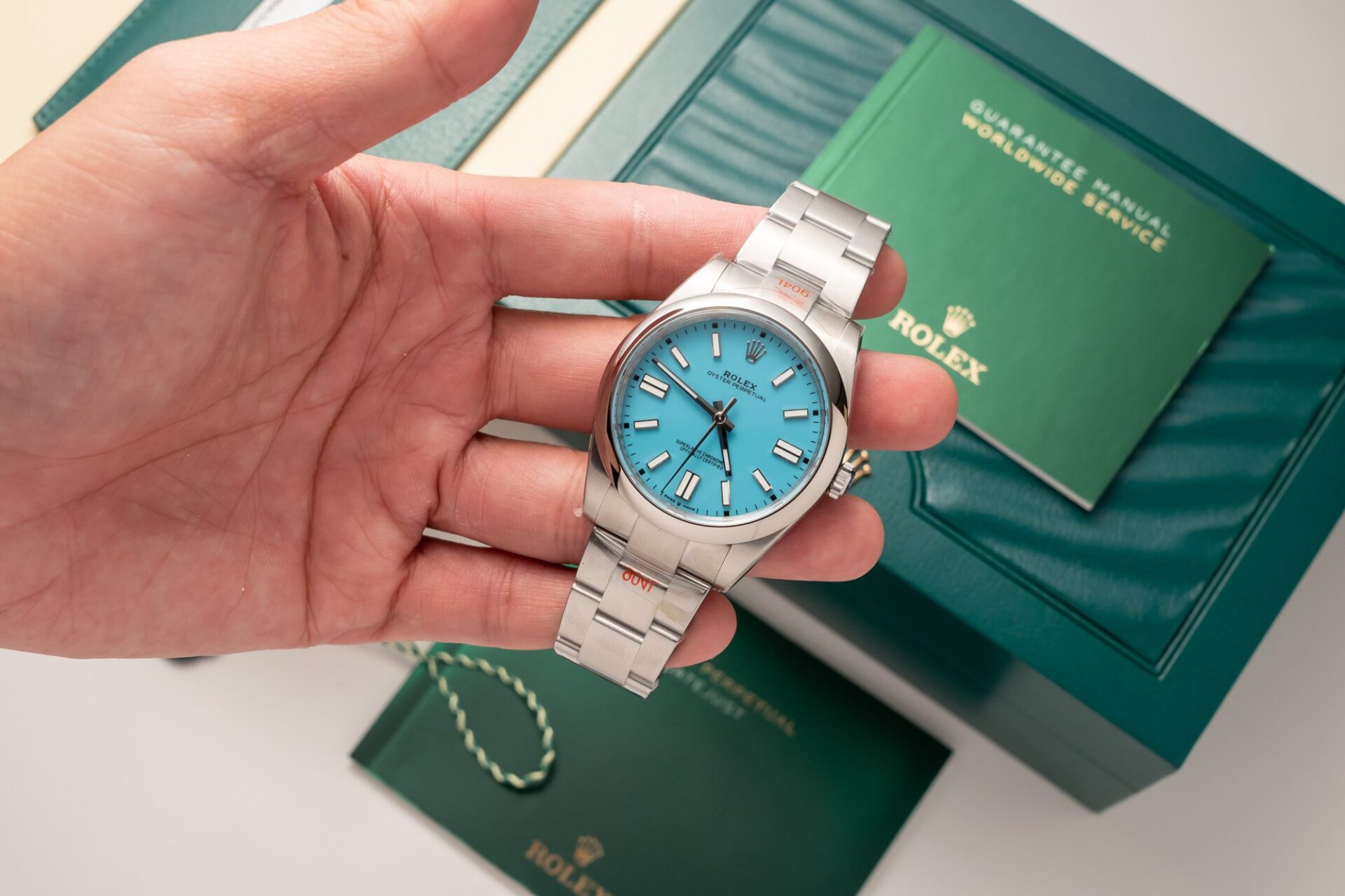 Rolex Replica 11 Watch Oyster Perpetual Ice Blue Dial King Factory 41mm - Top club