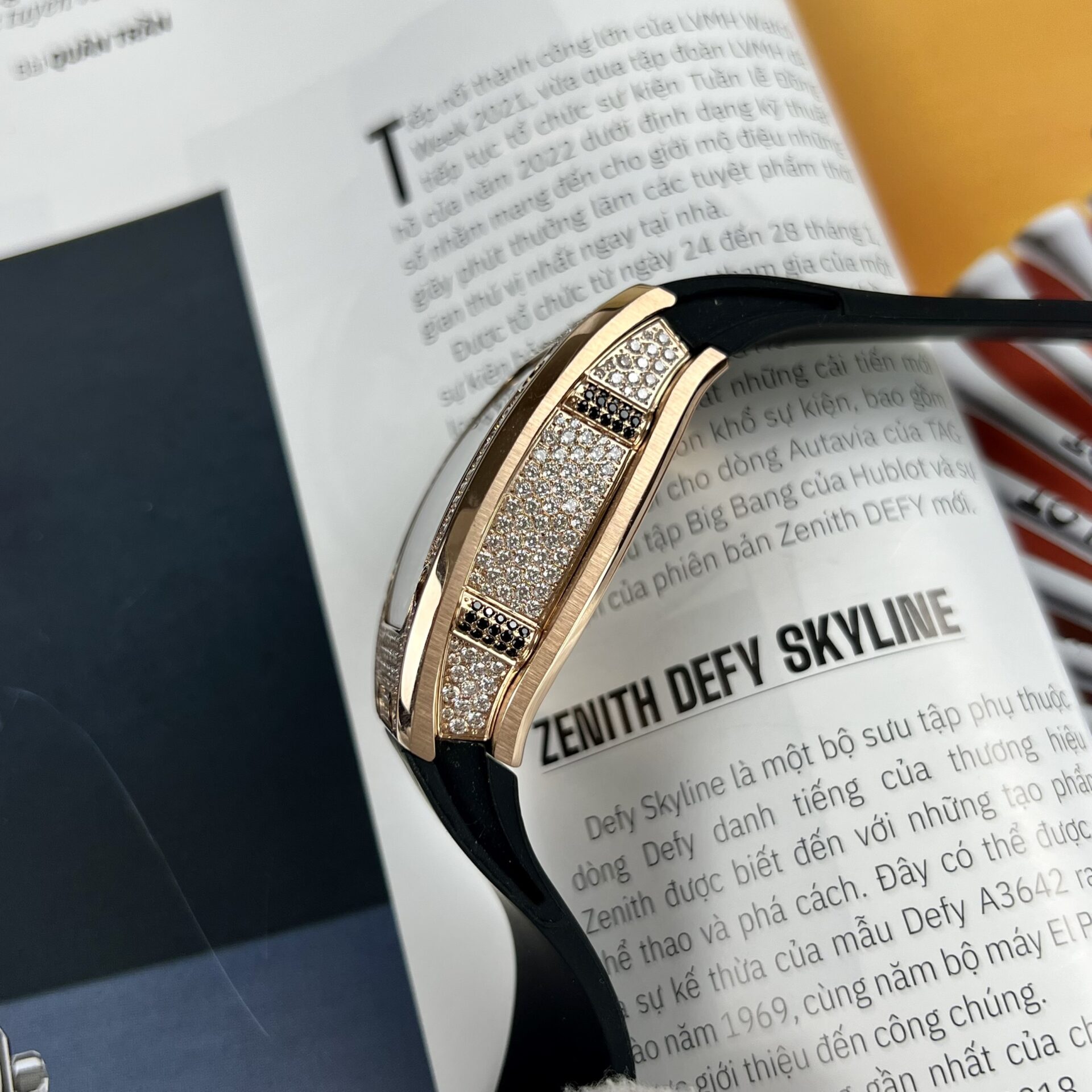 Richard Mille RM007 Replica 1:1 Watch Rose Gold With Full Stone 36mm - Top club