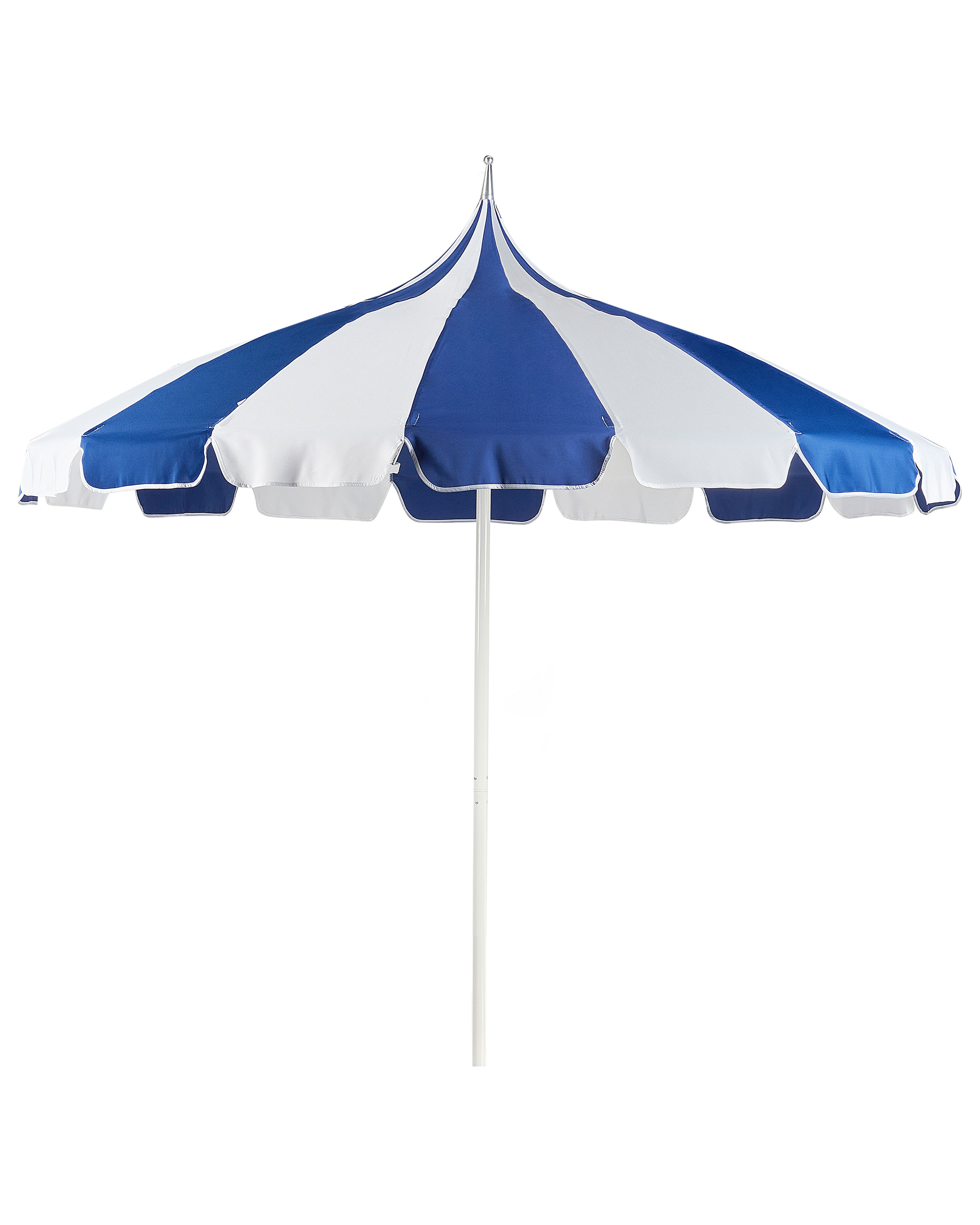 Market Parasol 245 cm MINOA White/ Blue